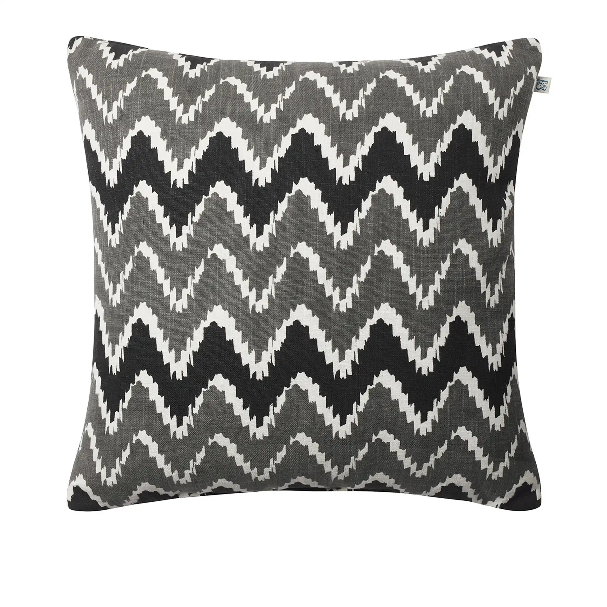 Ikat Bangalore Outdoor Cushion - Grey/Black