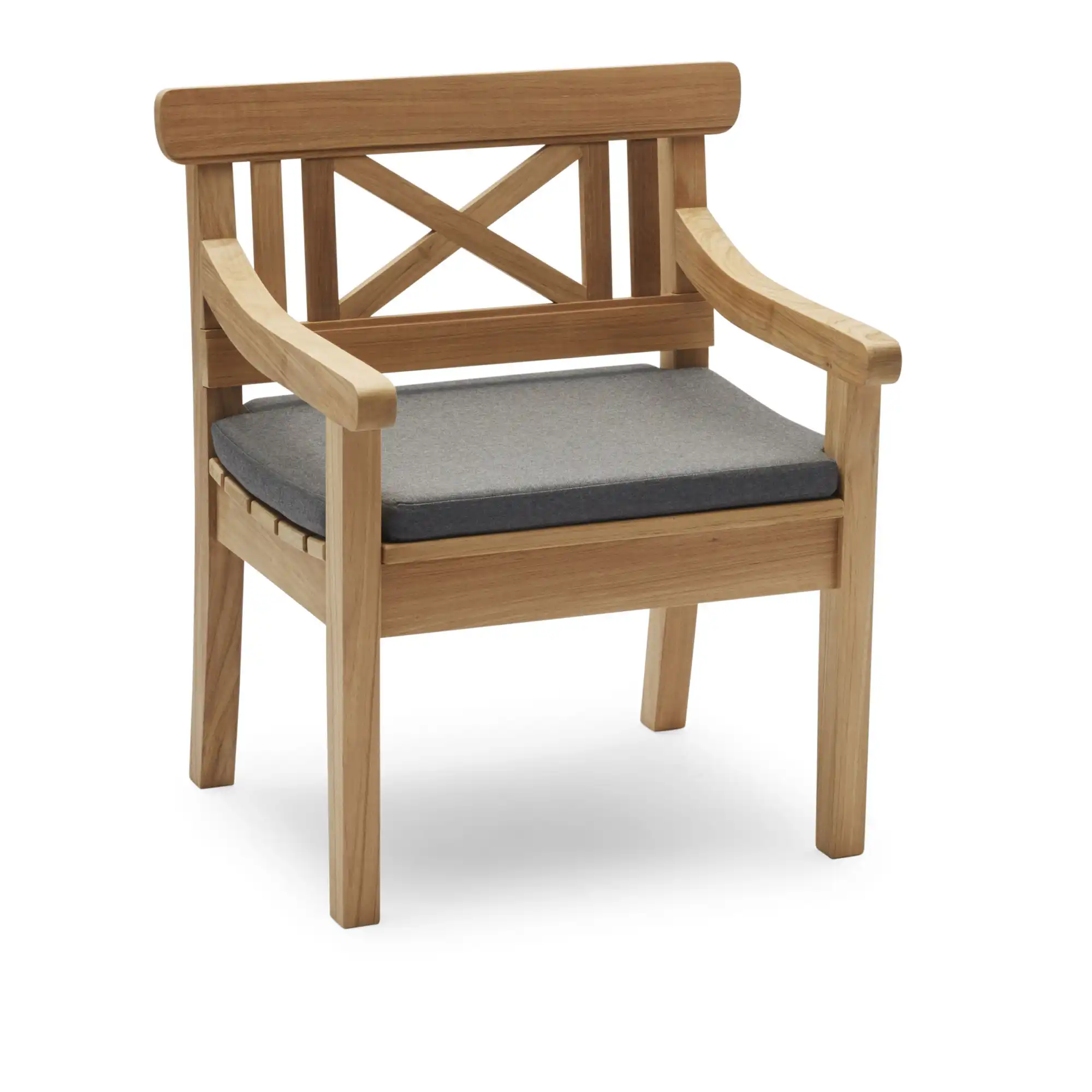 Drachmann Chair Cushion, Outdoor Textile / Charcoal