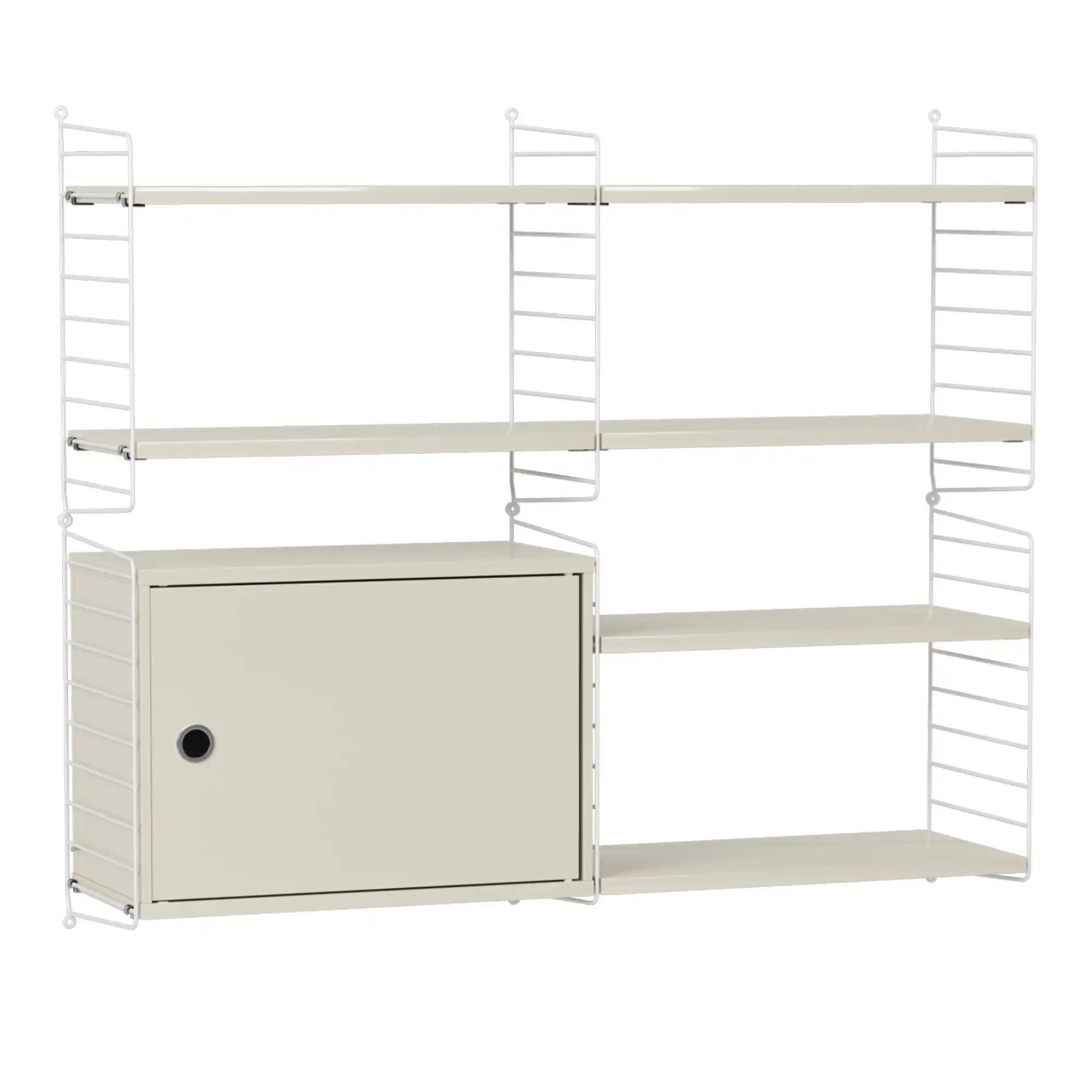 Vardagsrum hyllsystem R beige/vit