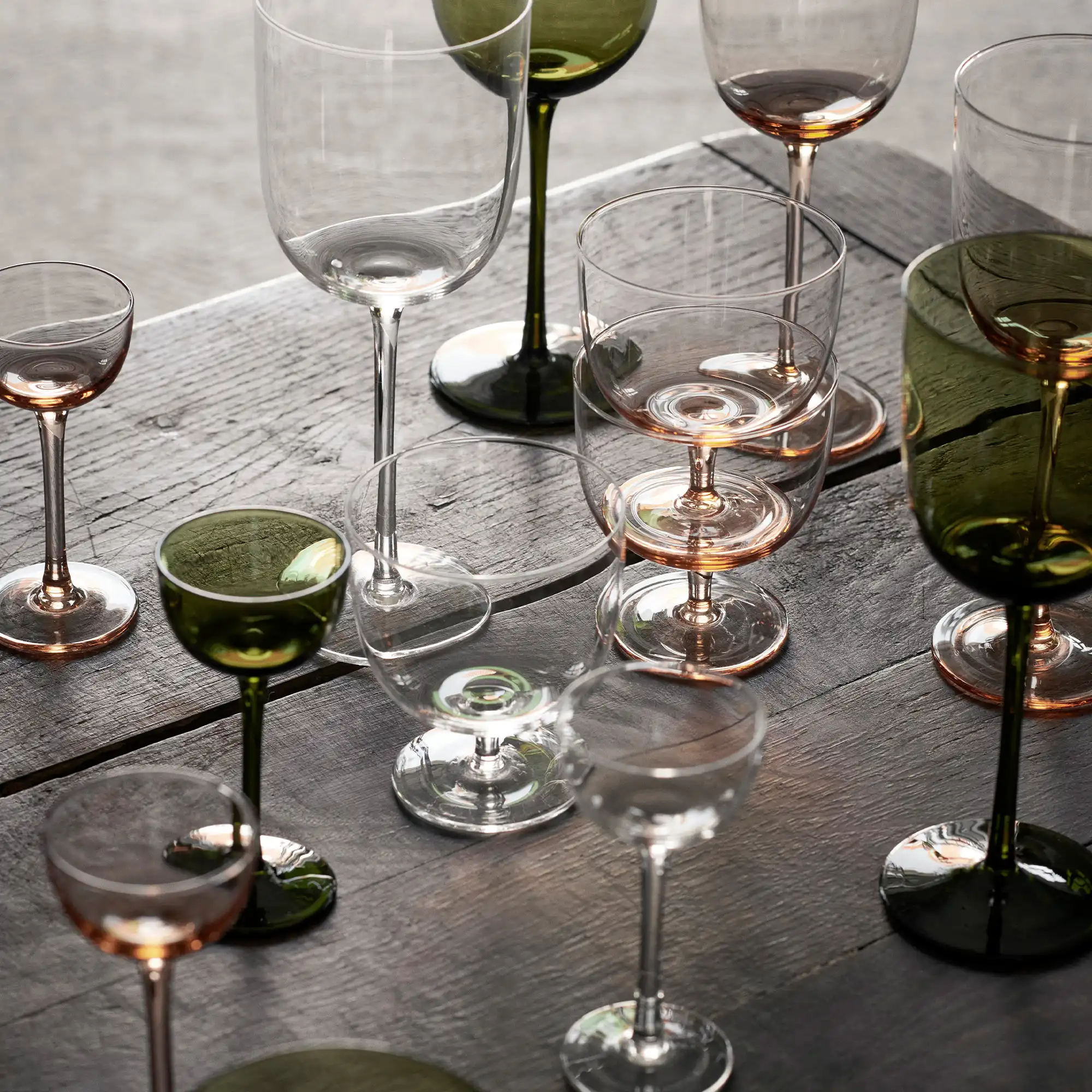 Host Liqueur Glasses Set of 4 / Moss Green