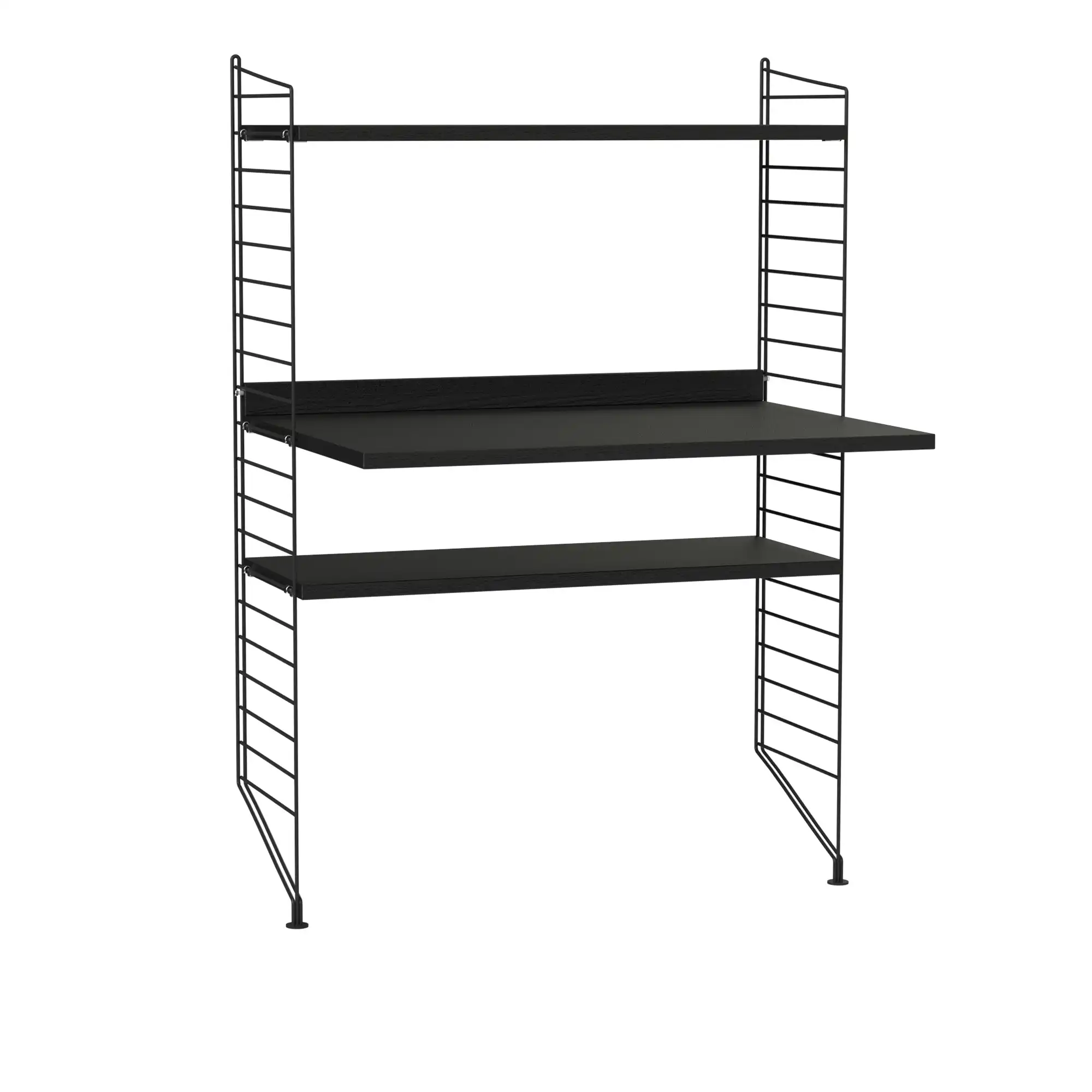 Kontor hyllsystem H svart/svart