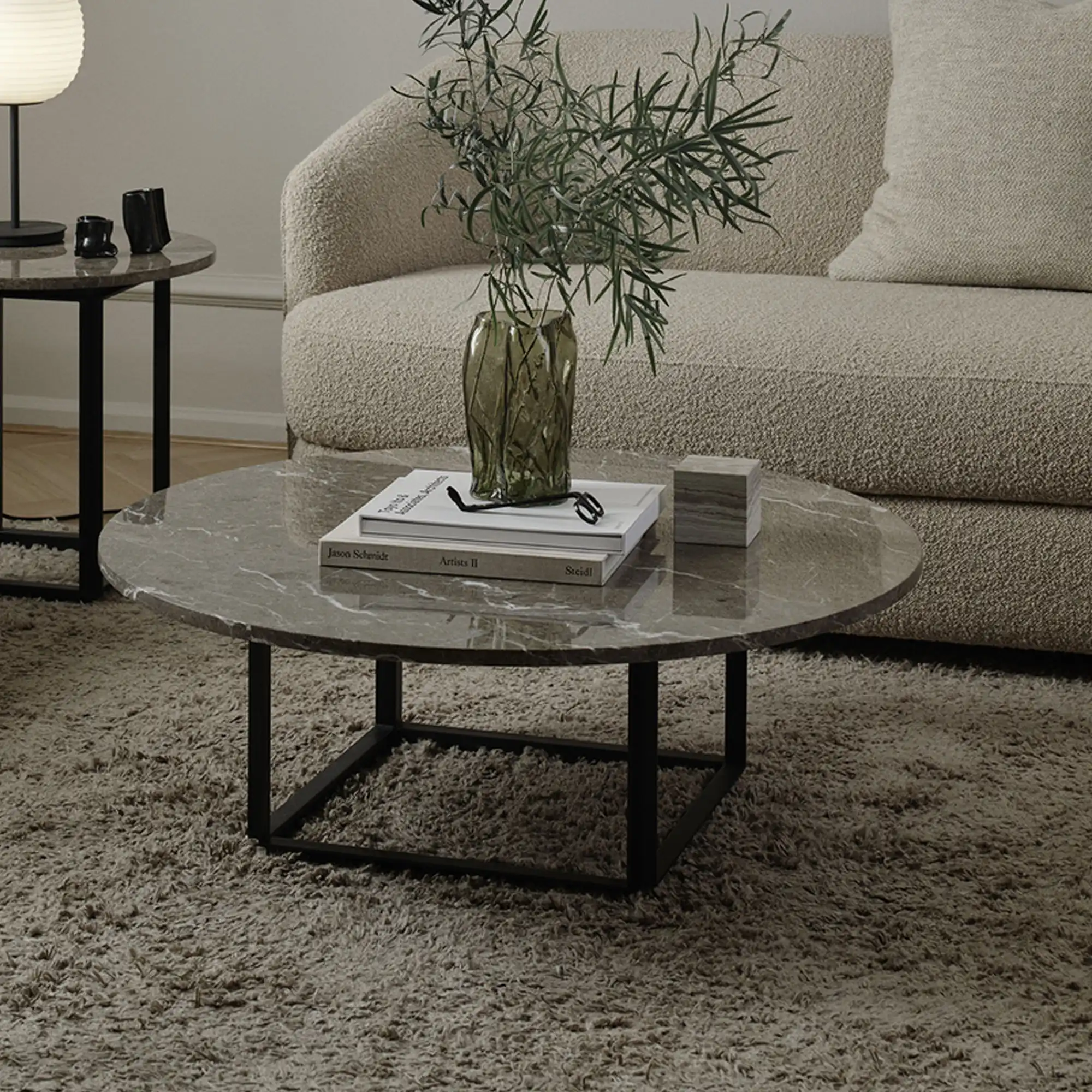 Florence Coffee Table Top Ø90 / Gris du Marais