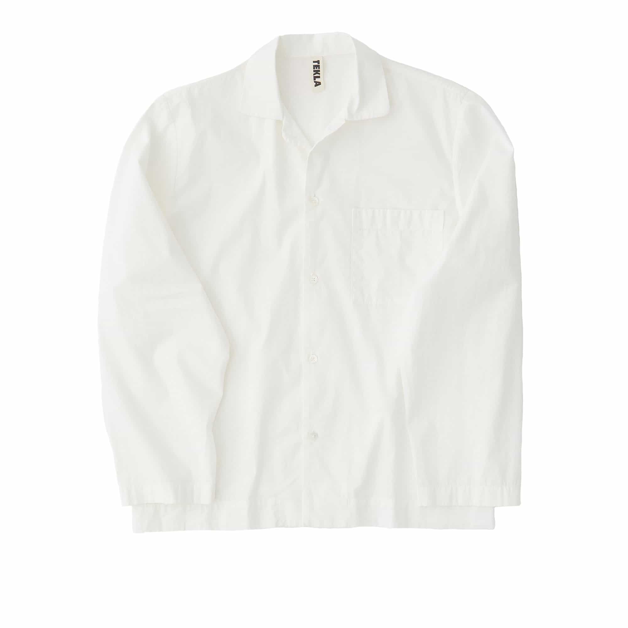 Poplin Pyjamas Shirt Alabaster White