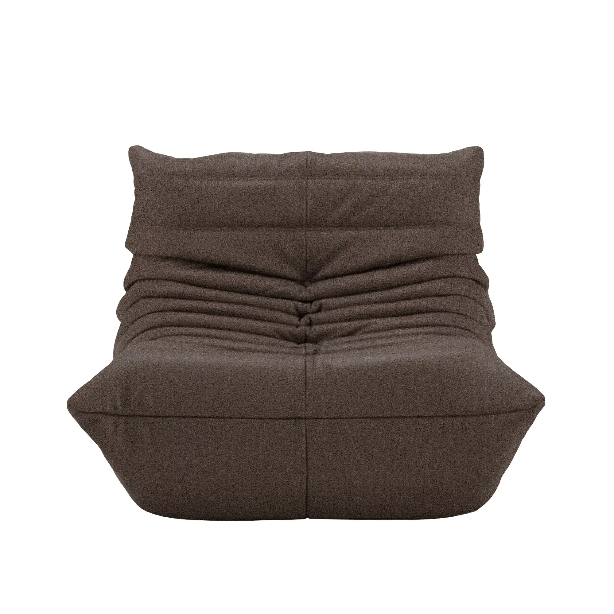 Togo Fireside Chair, Fabric Cat. S Alcantara Brown 4512