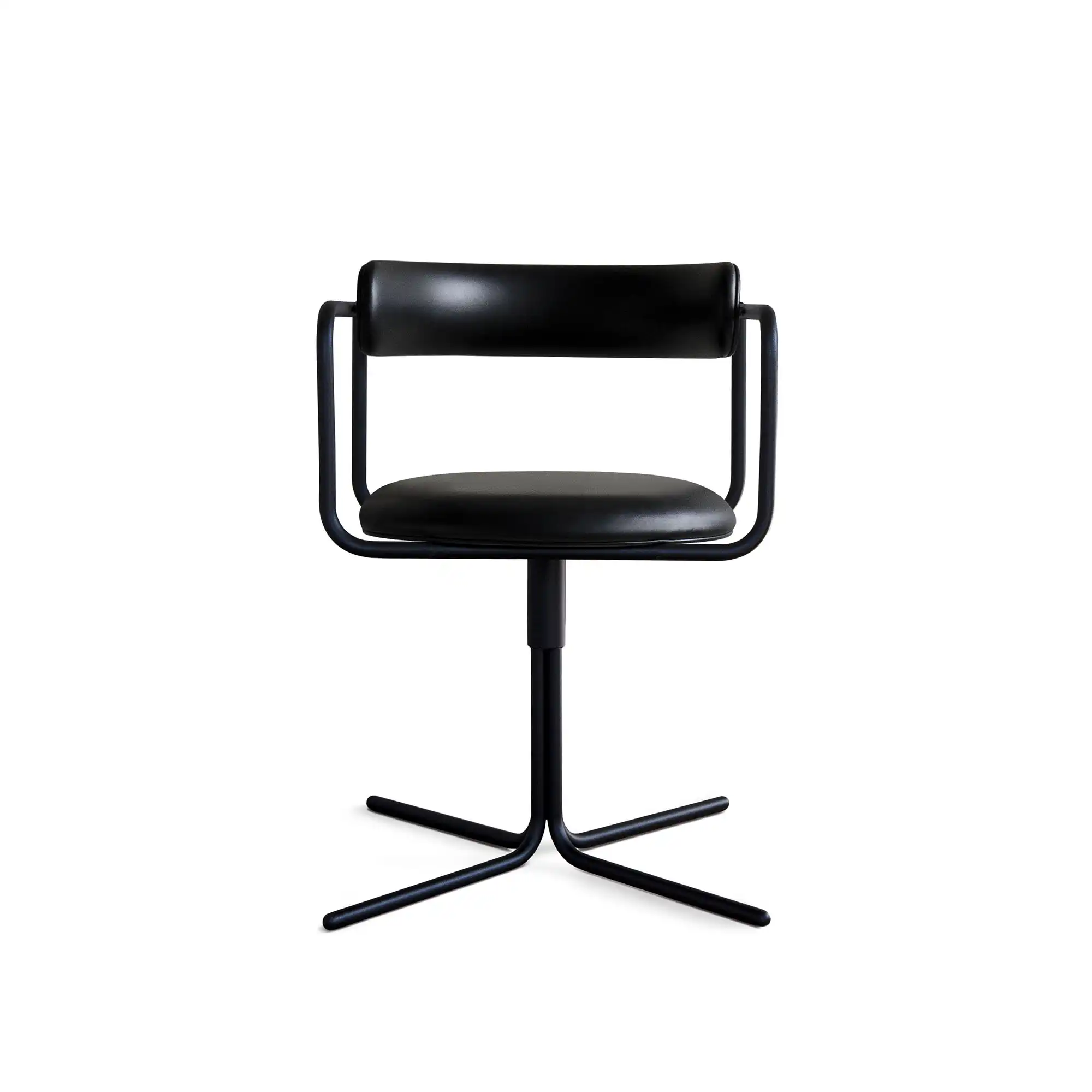 FF Chair Swivel Rounded Black Legs