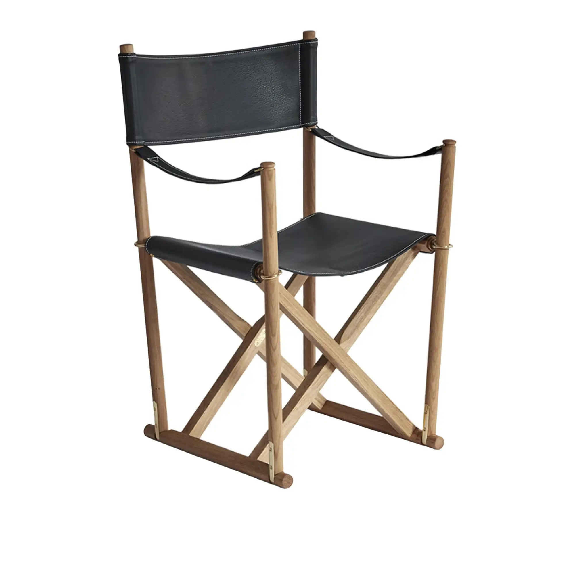 MK-16 folding chair oiled oak black