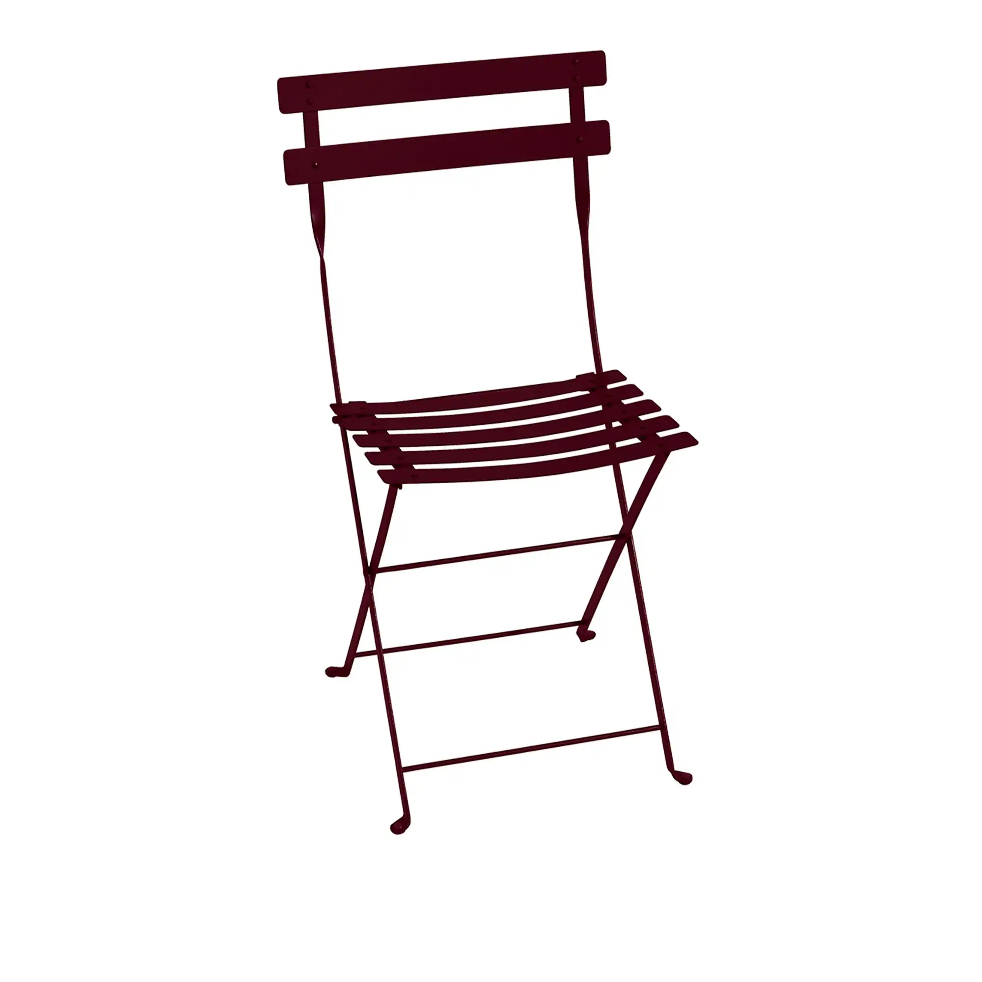 Bistro Metal Chair, Black Cherry