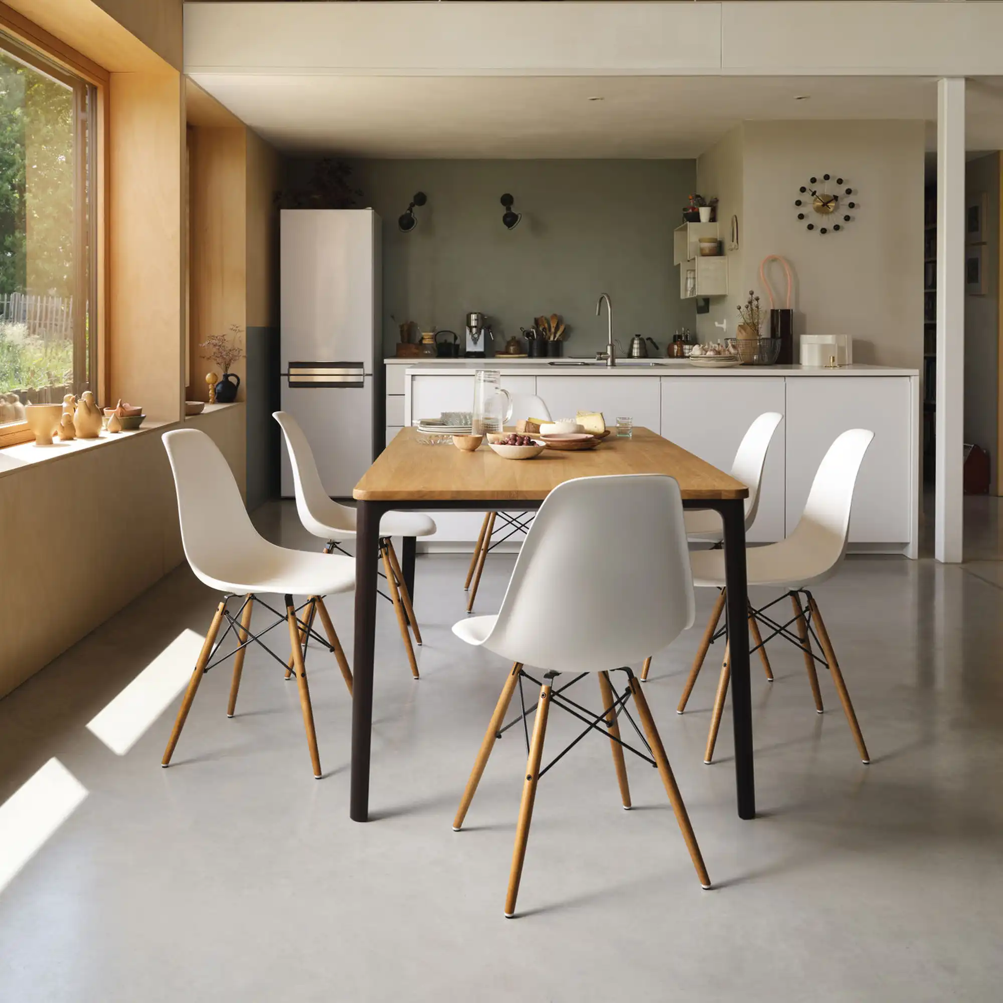 Eames Plastic Chair DSW - 43 Rusty Orange - Ash Honey Tone