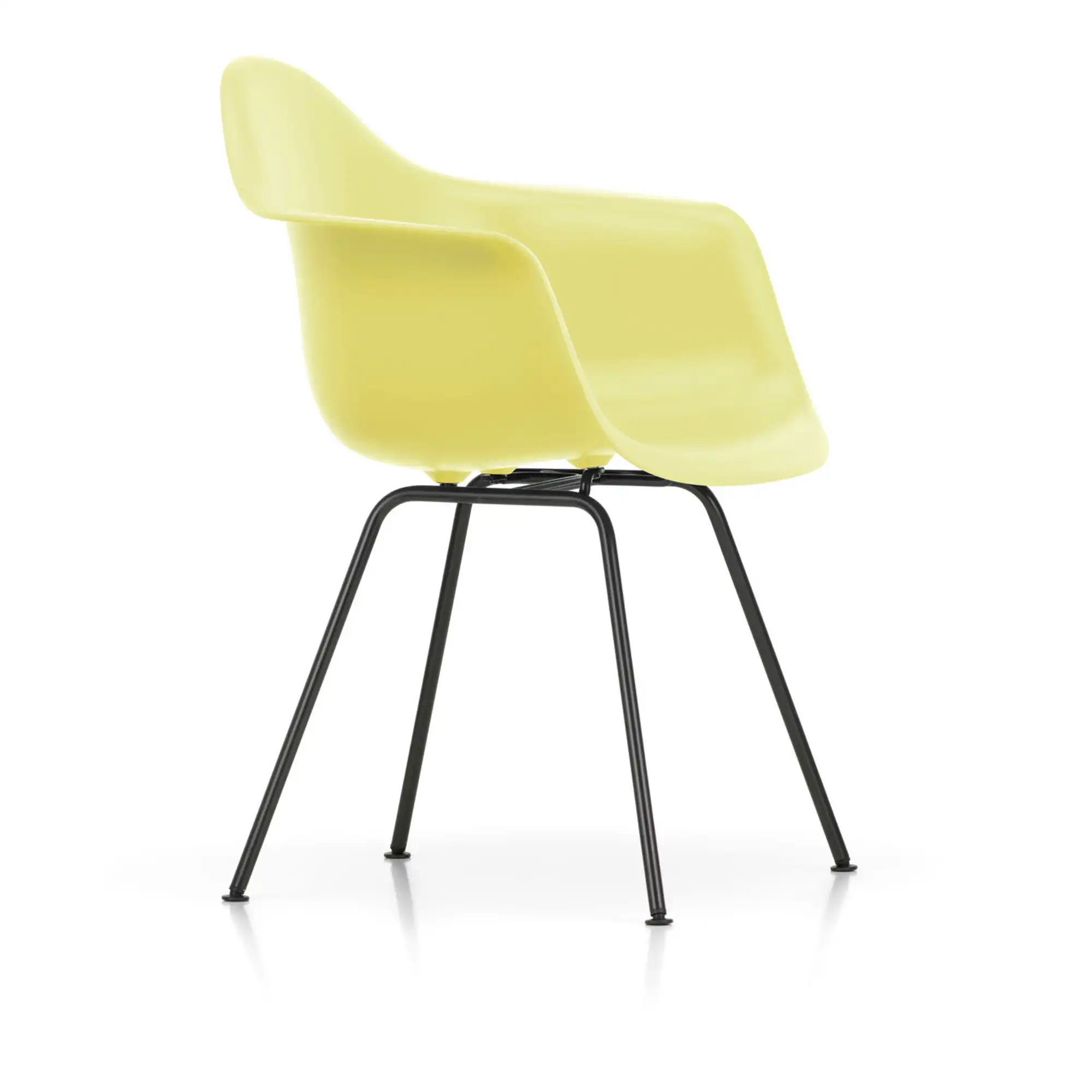 Eames RE Plastic Armchair DAX 92 Citron, Basic Dark Base
