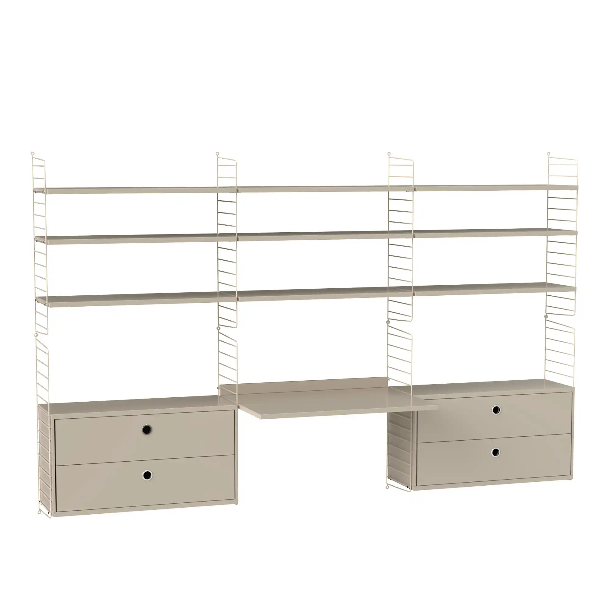 Kontor hyllsystem F beige/beige