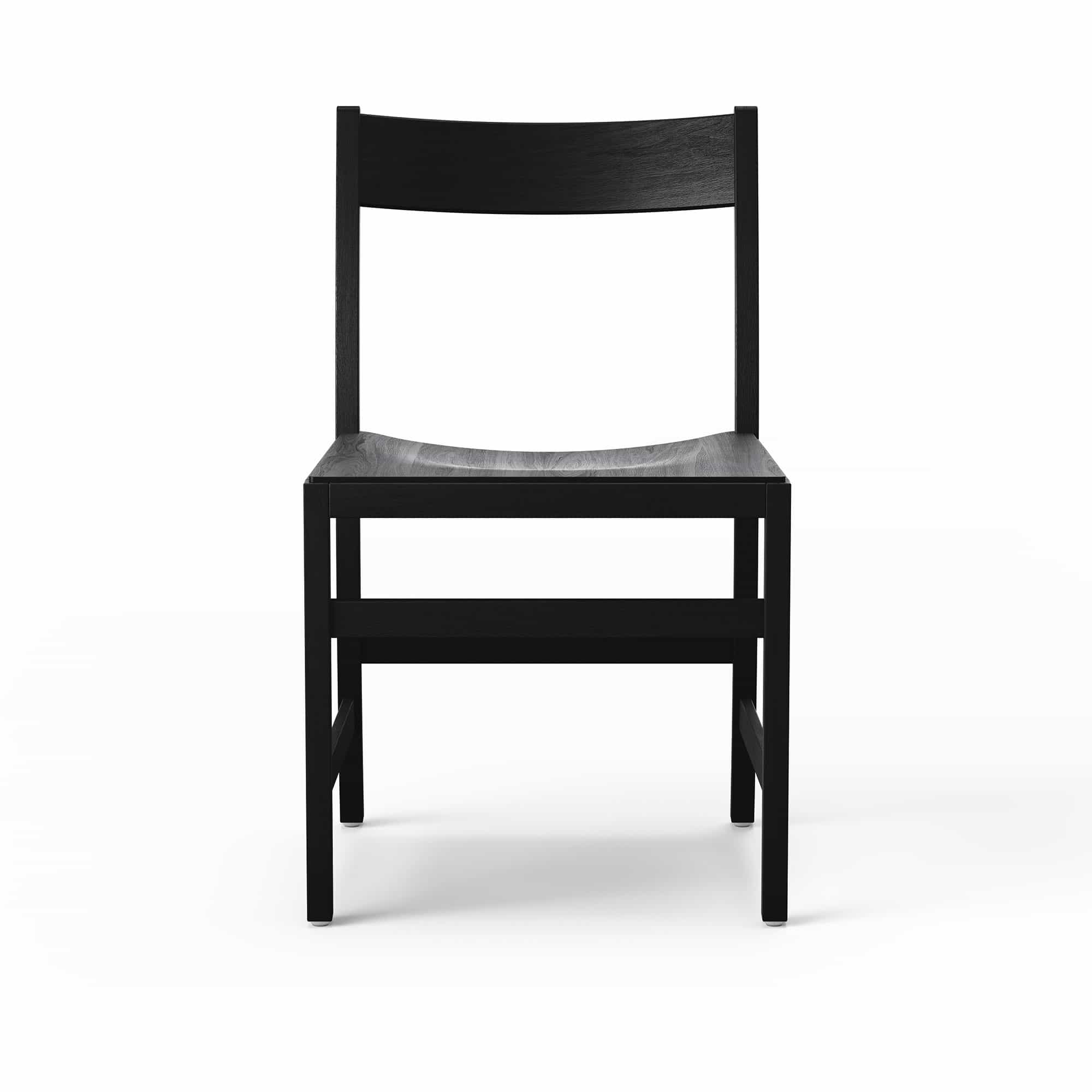 Waiter XL Chair, Black Stained Beech, Utan klädsel
