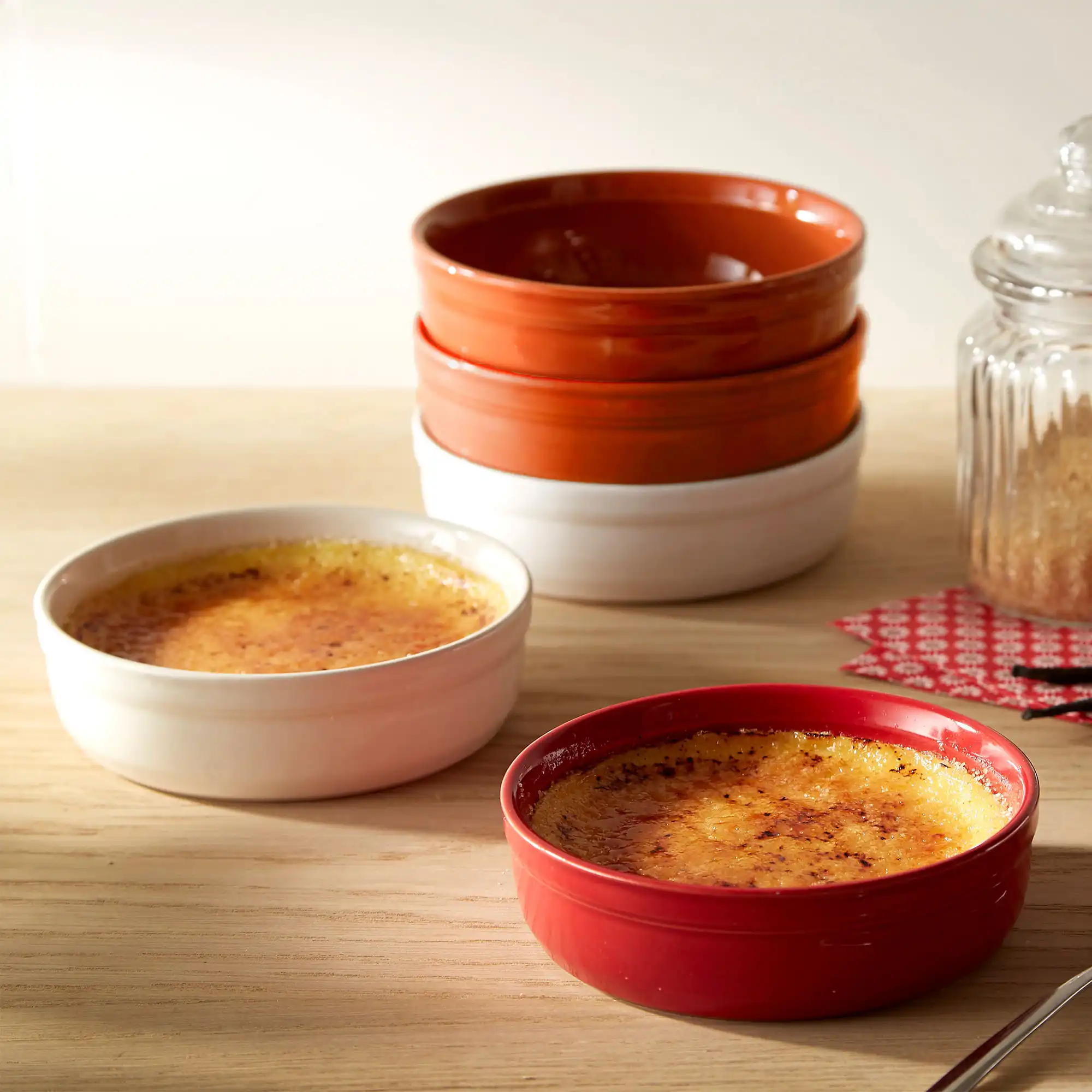 Creme Brulee Formar Röd Set 2 st