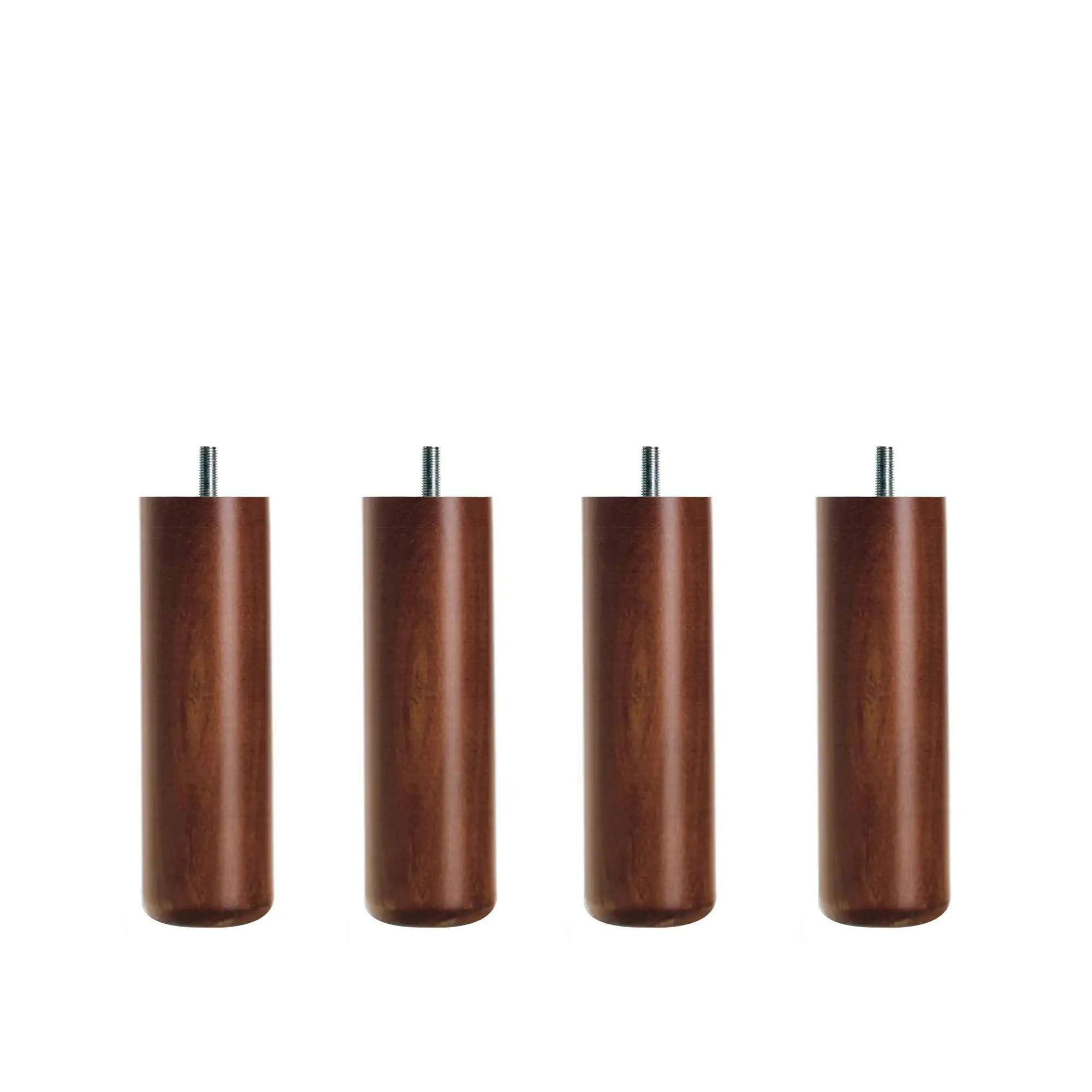 Runda Ben Ø 5,5 cm, Höjd 16 cm Valnöt, 4-pack