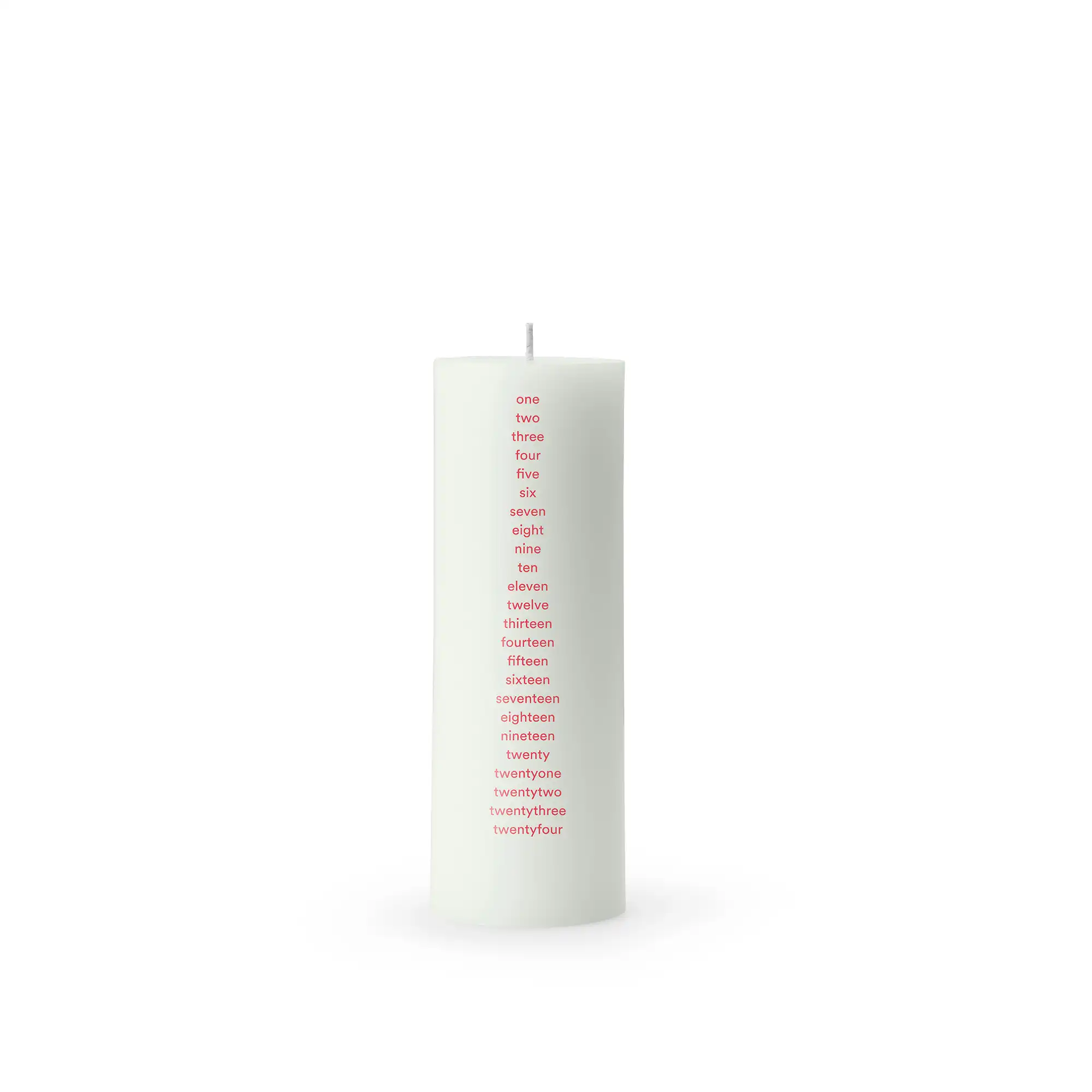 Calendar Candle Round Light Green