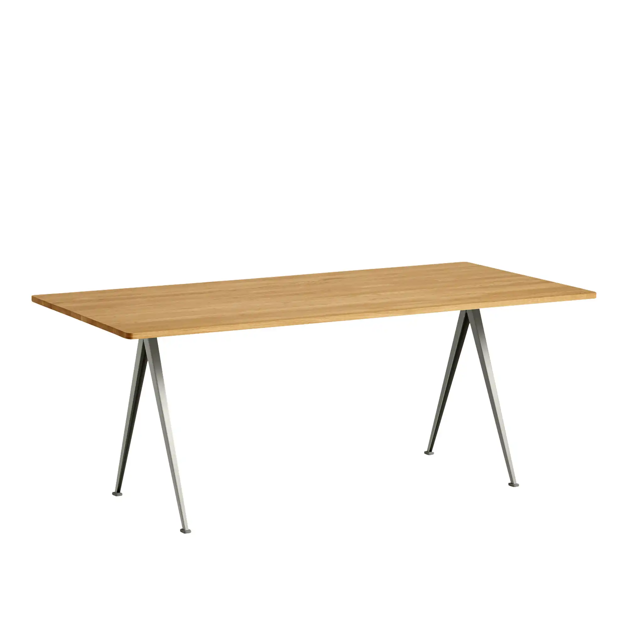 Pyramid Table 02 - Beige Base - Oiled Oak - 190x85 cm