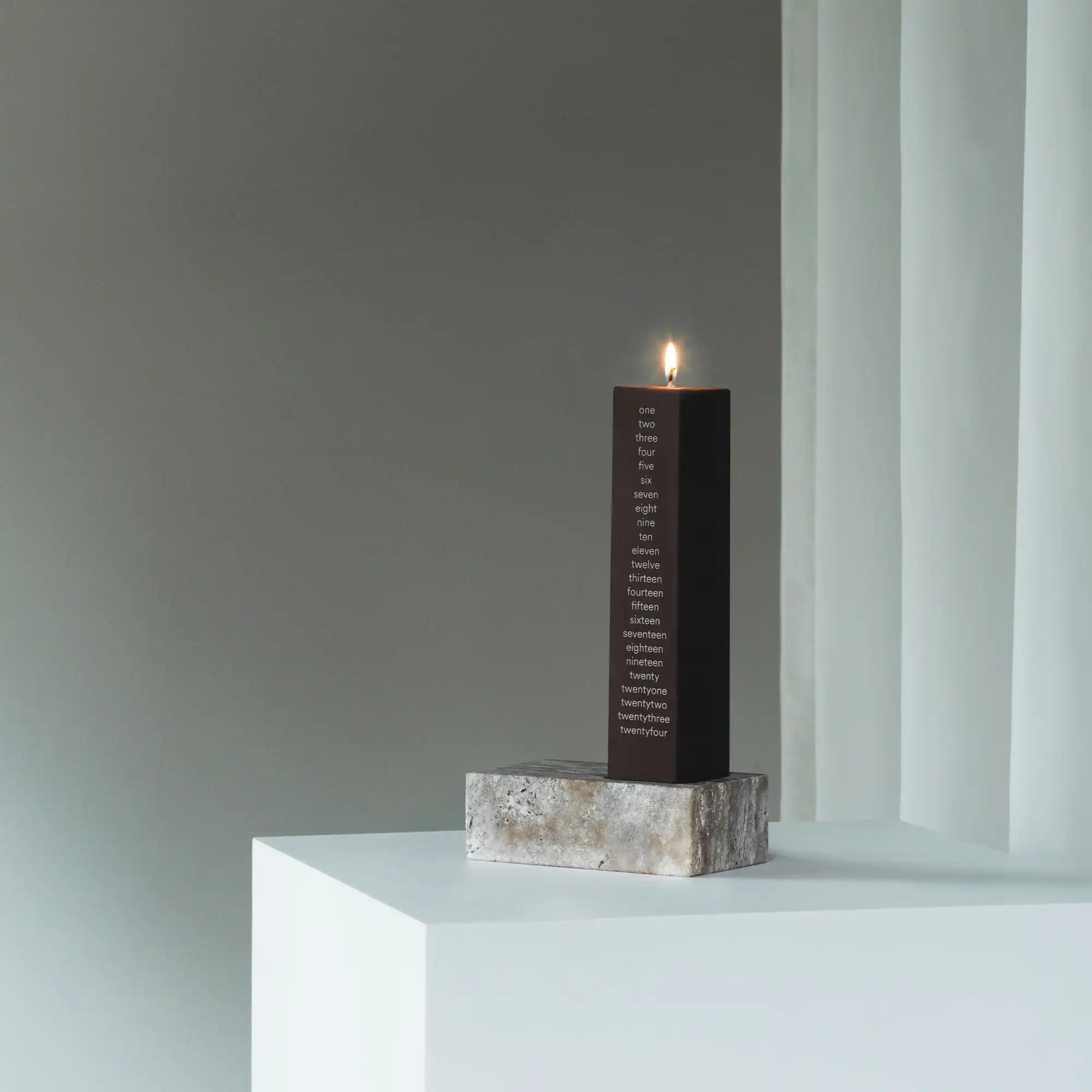 Calendar Candle Square Brown