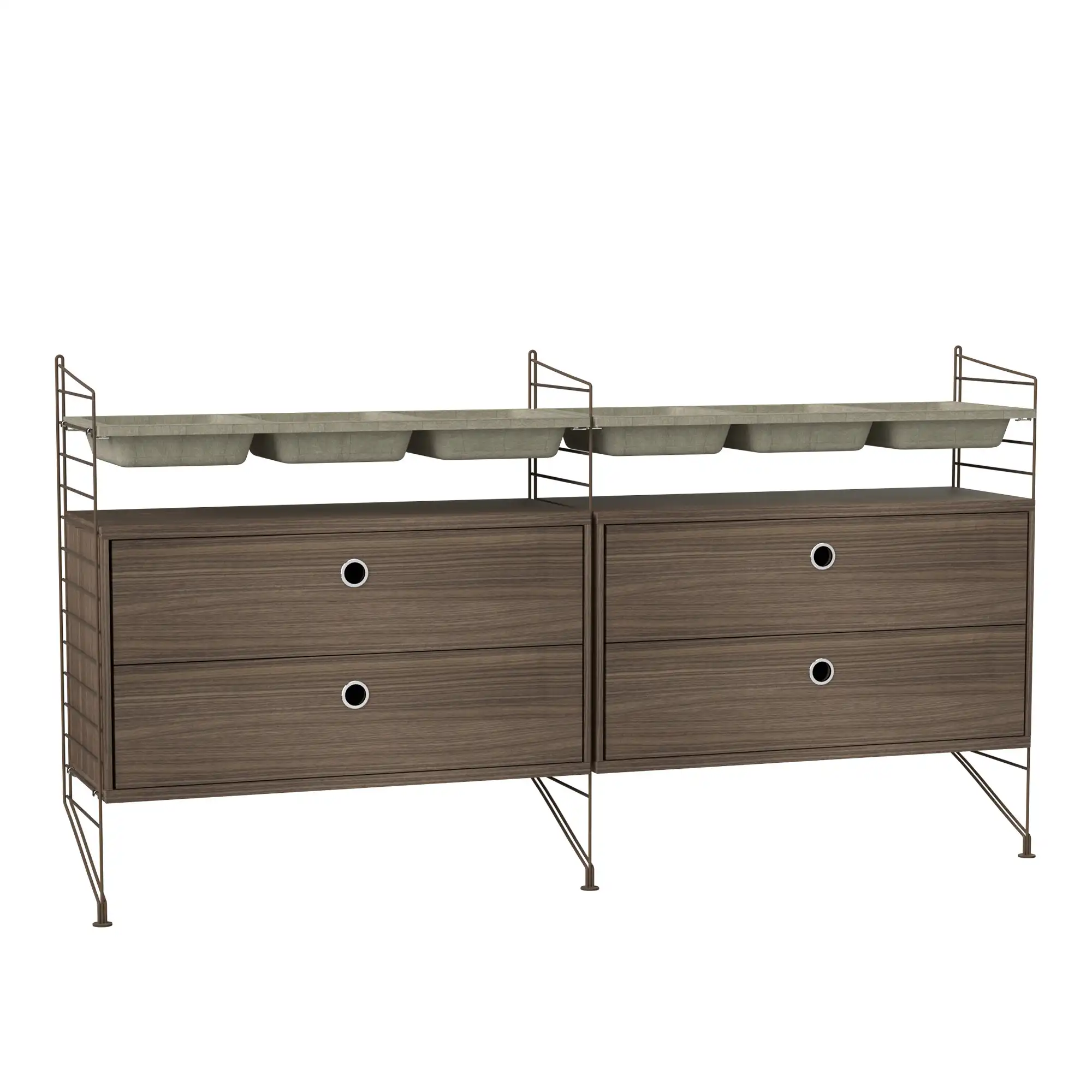 Sovrum hyllsystem G beige/beige