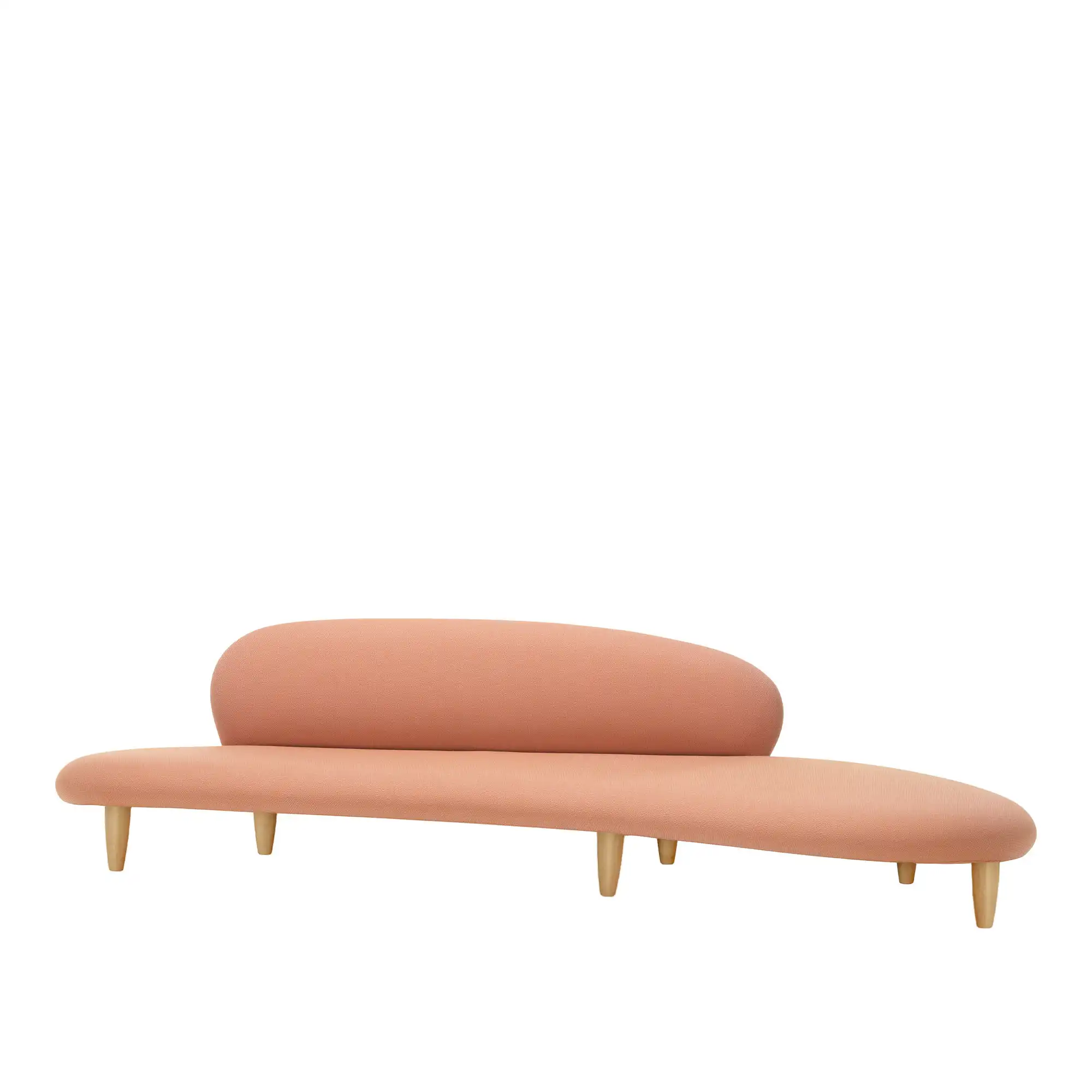 Freeform Sofa - Pale Rose Cognac