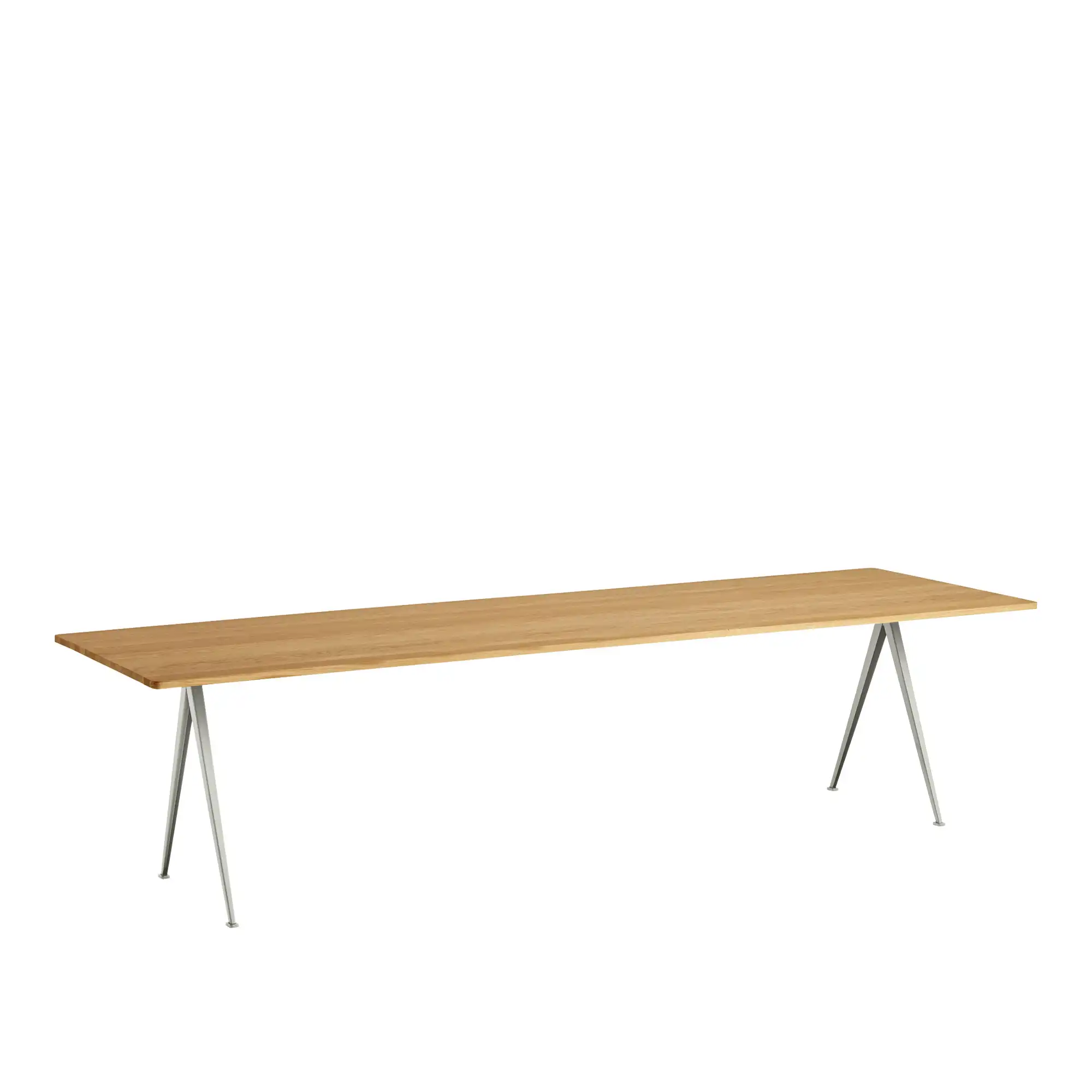 Pyramid Table 02 - Beige Base - Oiled Oak - 300x85 cm