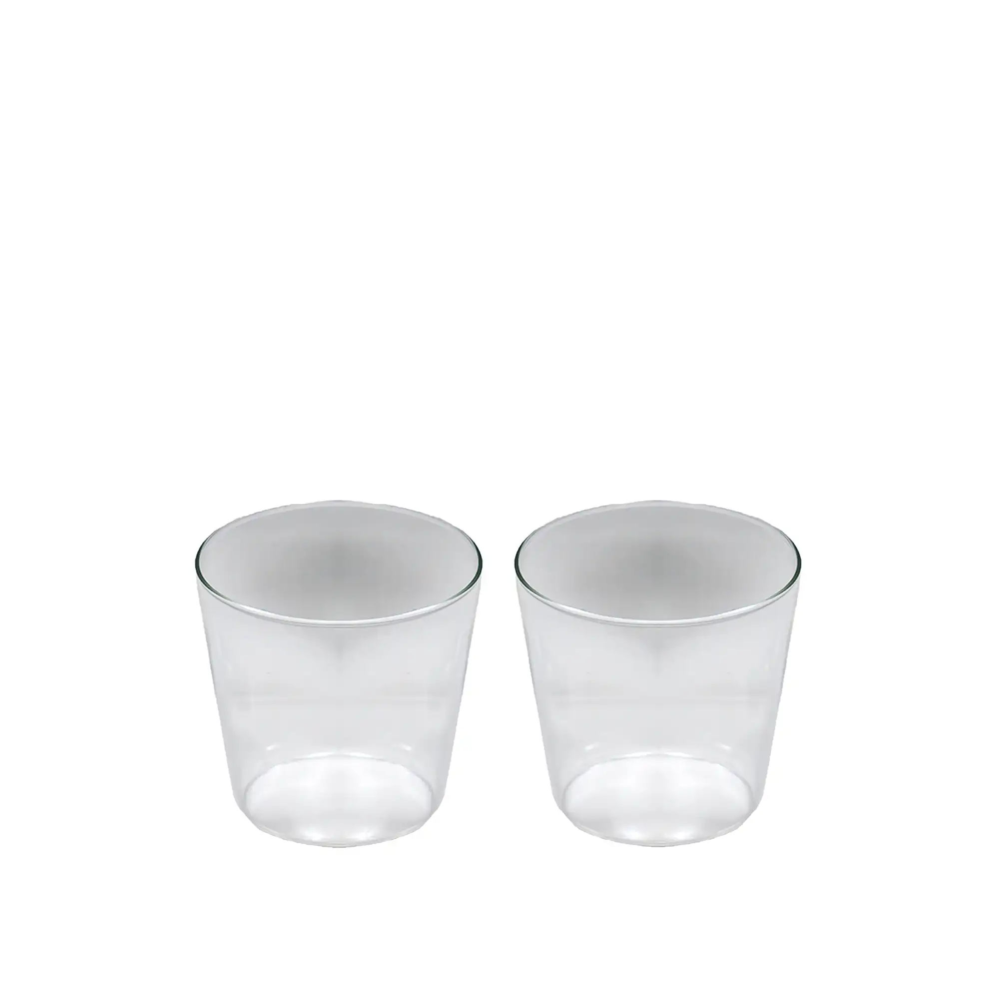Milk set of 2 glasses Clear