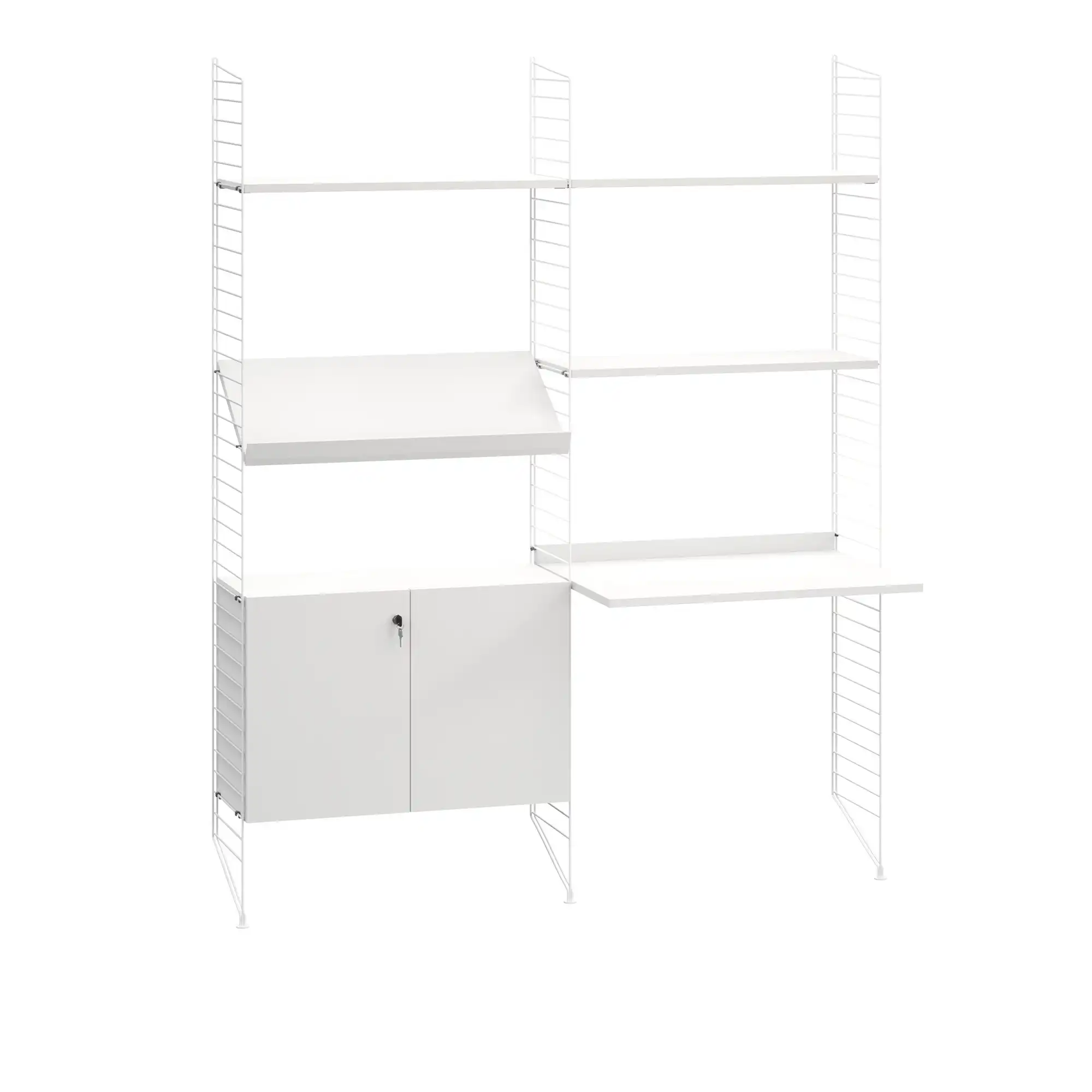Kontor hyllsystem I vit/vit