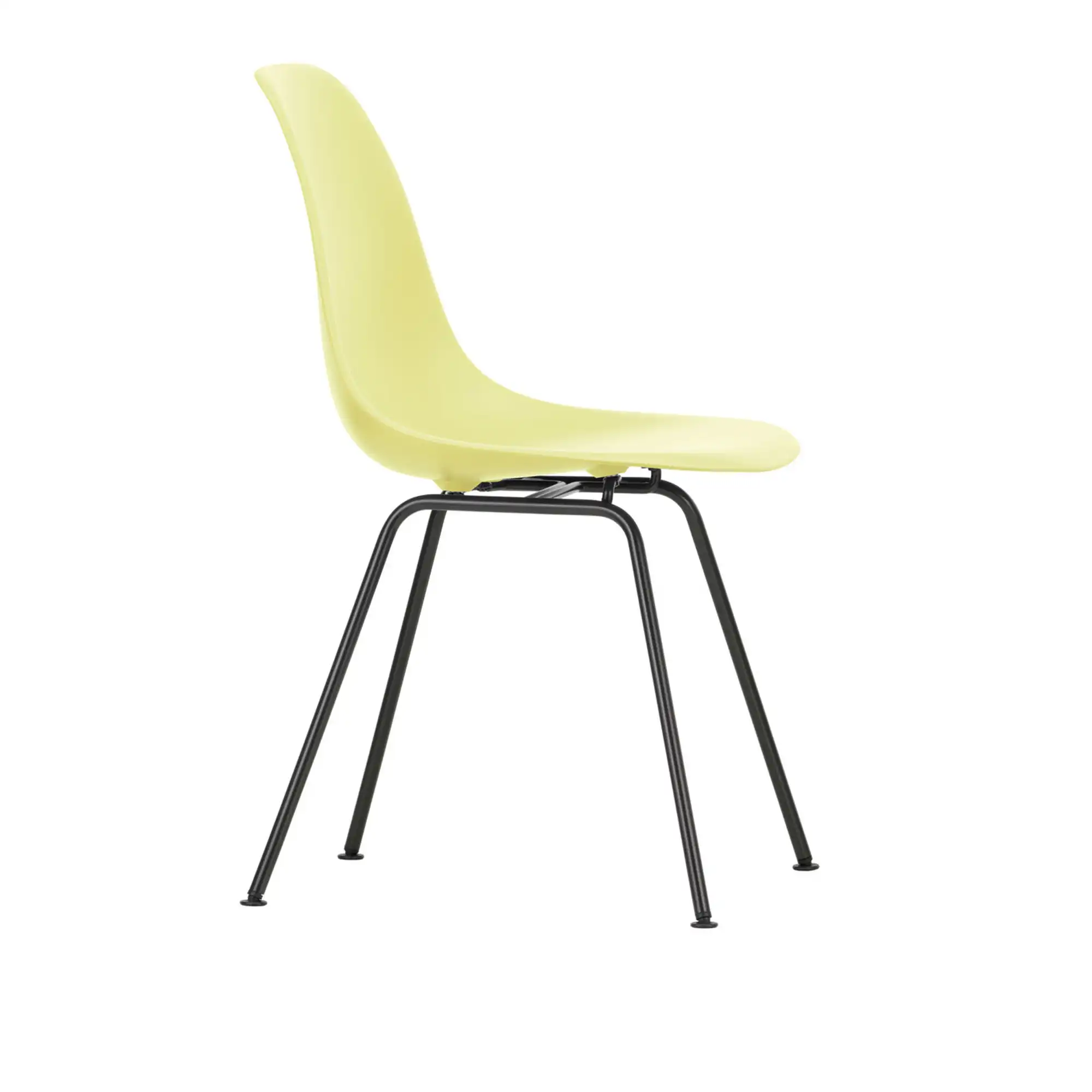 Eames RE Plastic Chair DSX 92 Citron, Basic Dark Base