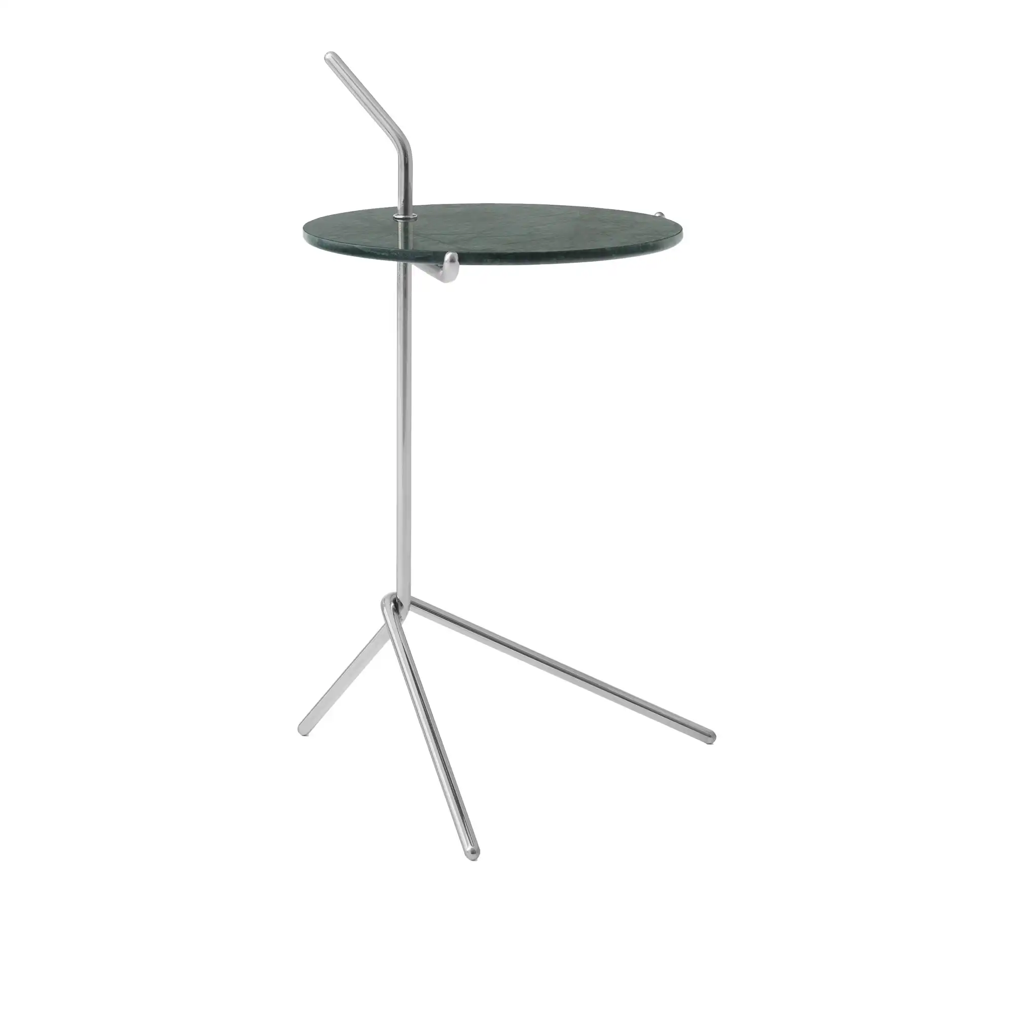 Halten Side Table SH9, Verde Guatemala/Stainless Steel