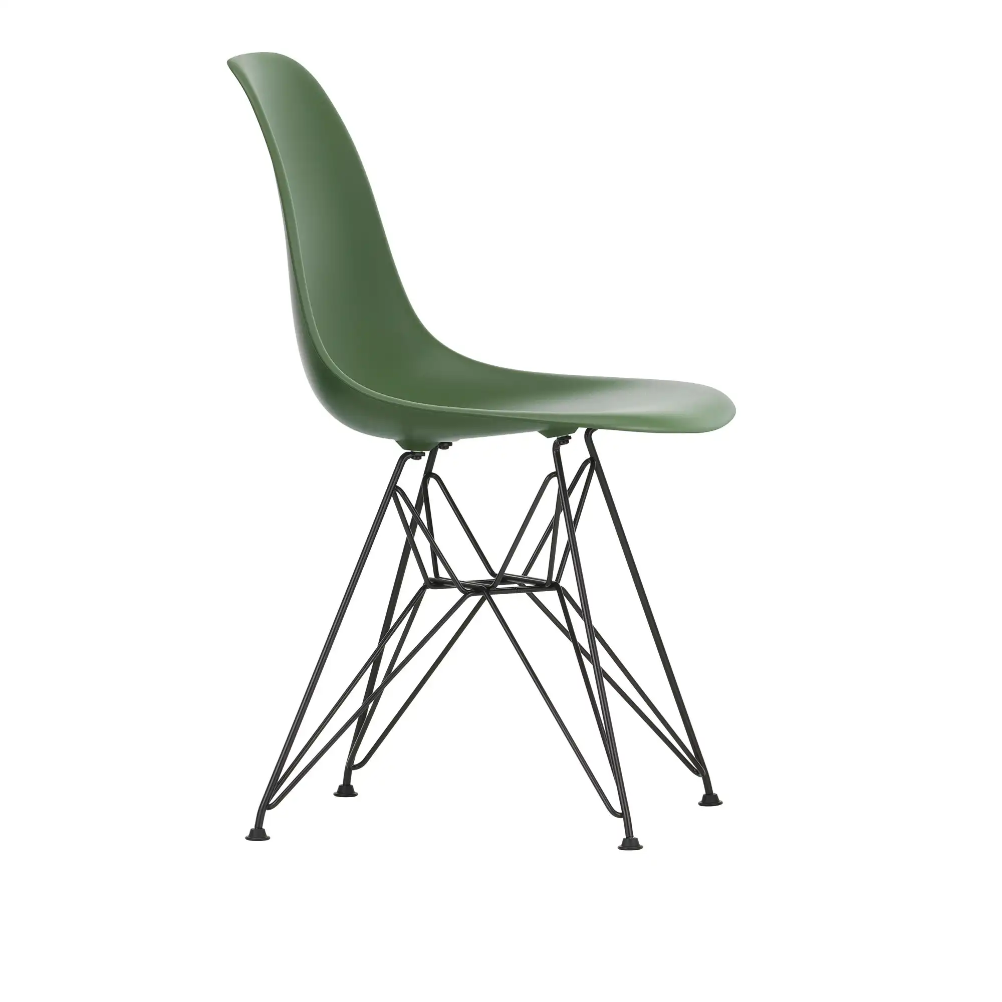 Eames Plastic Chair DSR 48 Forest Basic Dark Base