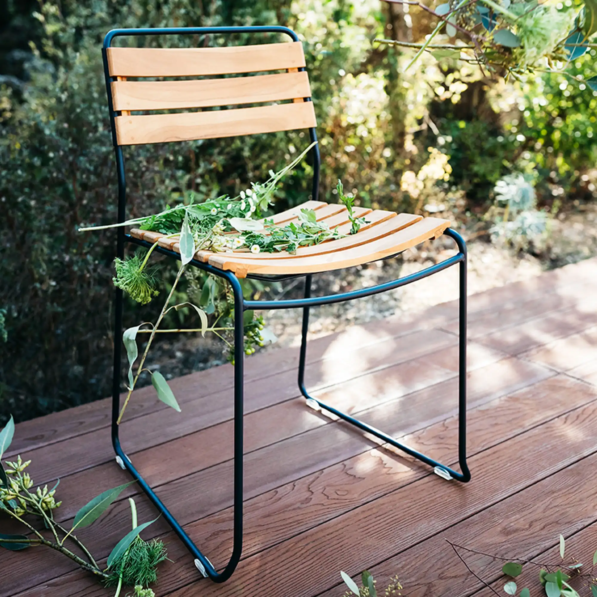 Surprising Teak Chair - Red Ochre