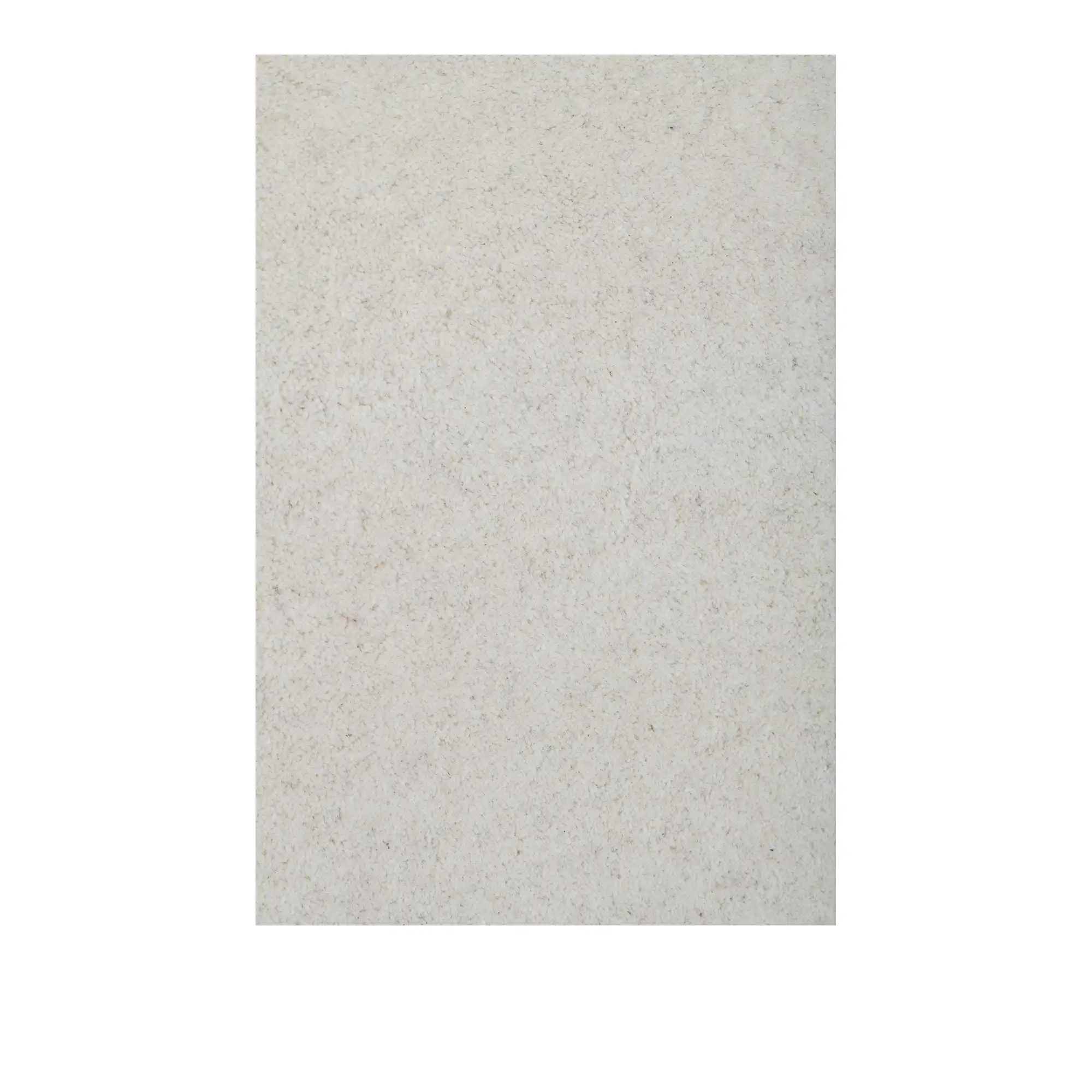 Solid Wool Rug Platinum White