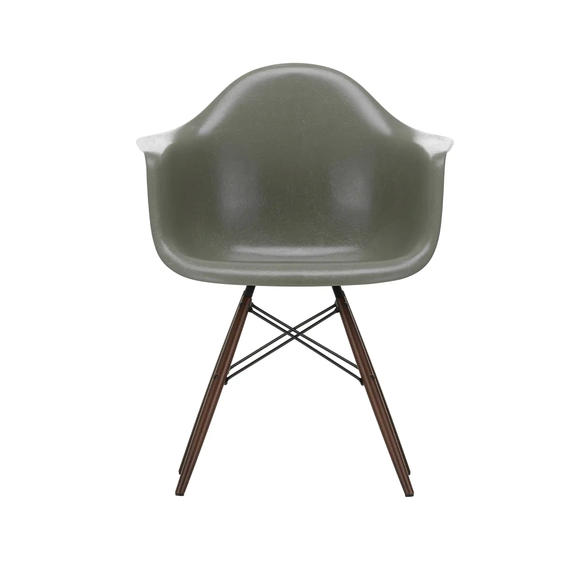 Eames Fiberglass Armchair DAW karmstol Black Maple