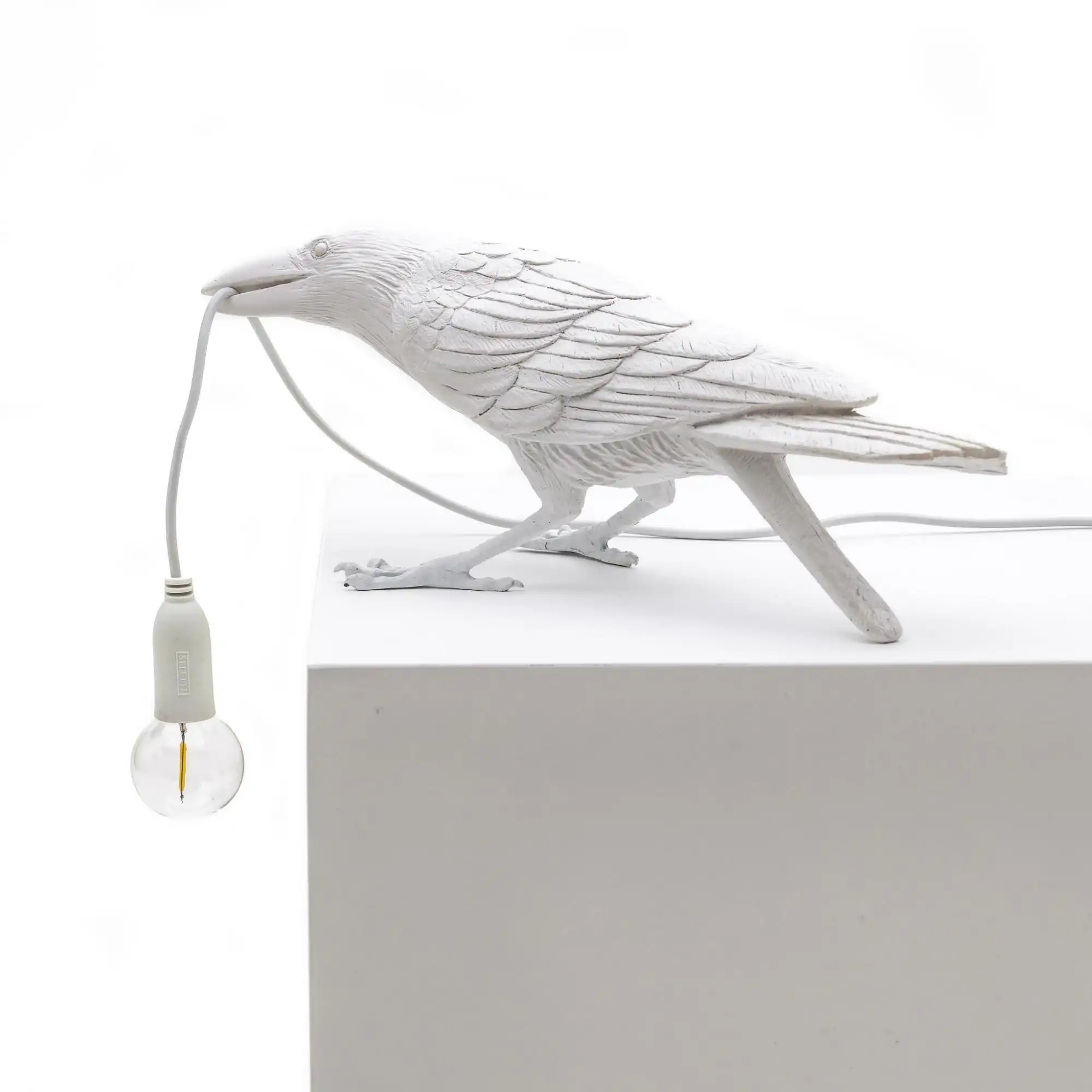 Bird Lamp Playing - Vit