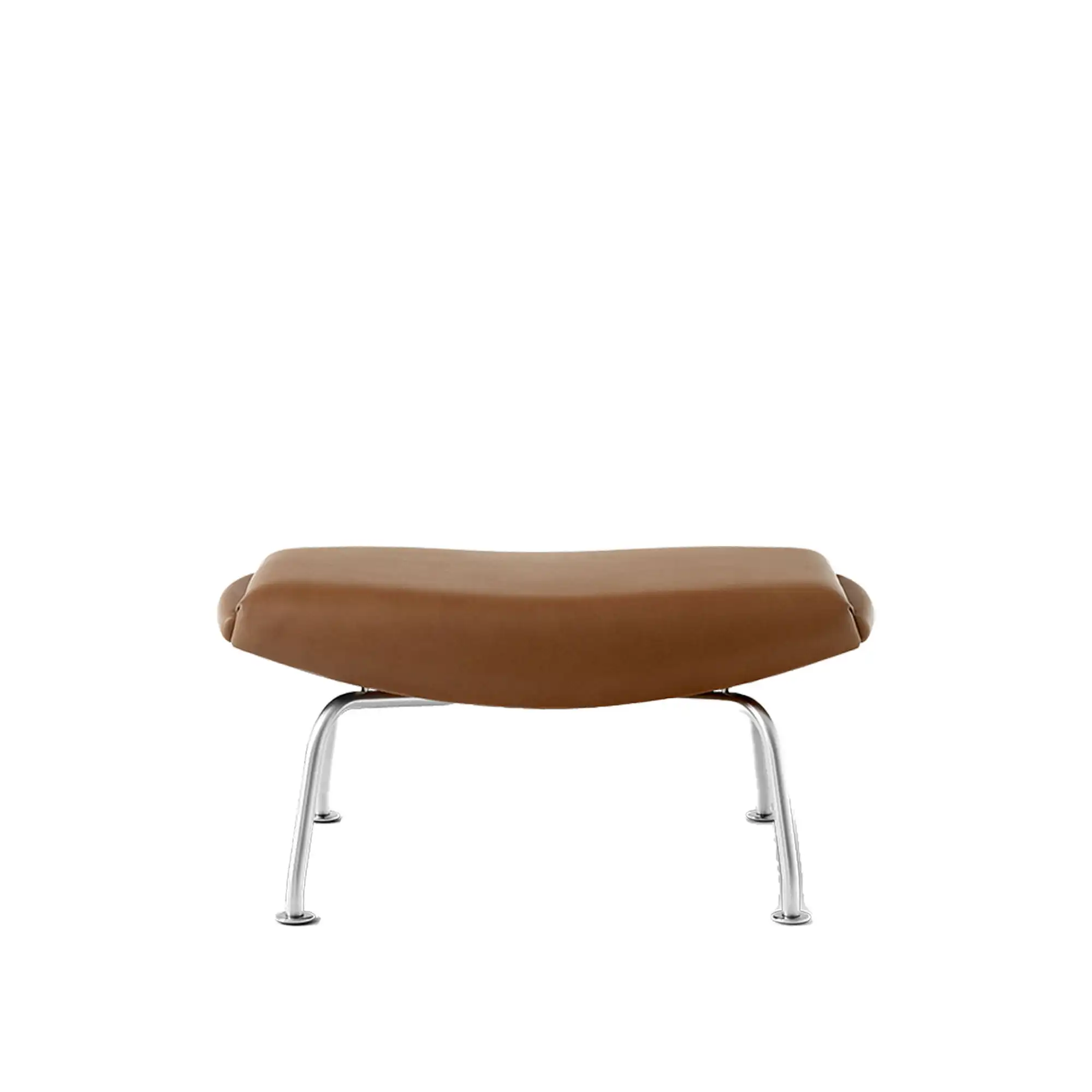 Wegner Ox Ottoman - Chrome