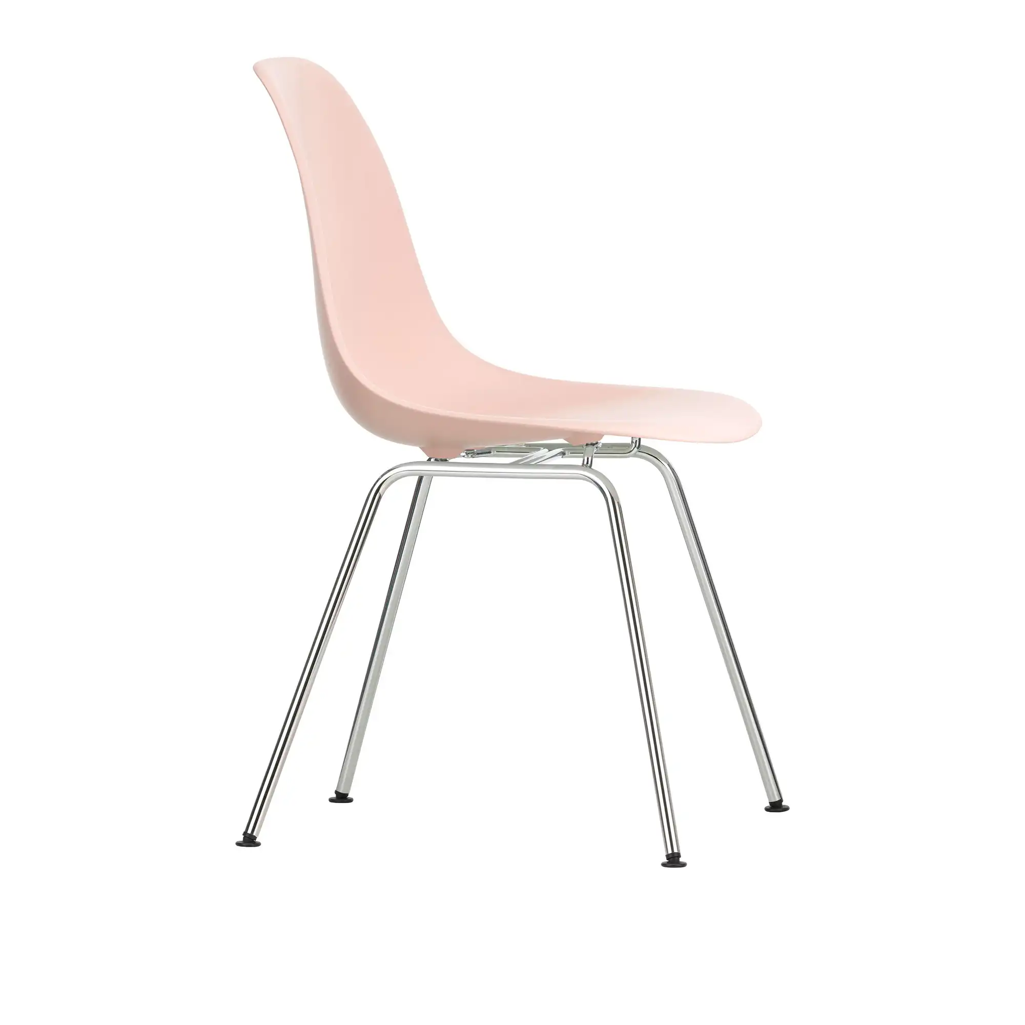 Eames Plastic Chair DSX - 41 Pale Rose - Chrome Base