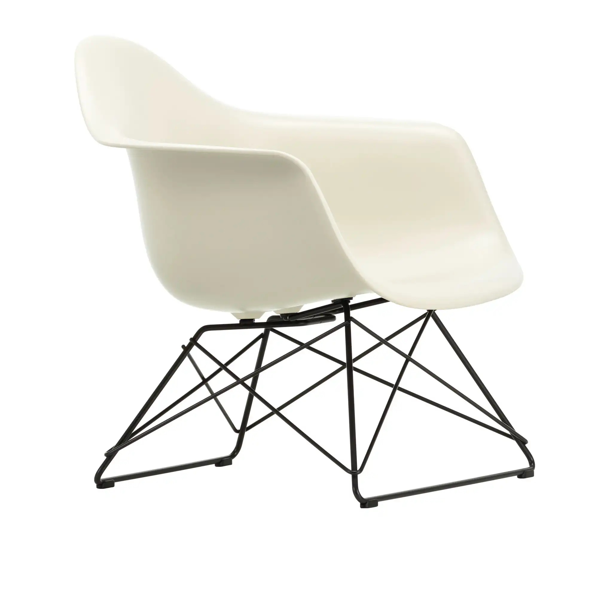 Eames Plastic Armchair LAR - 11 Pebble - Basic Dark Base