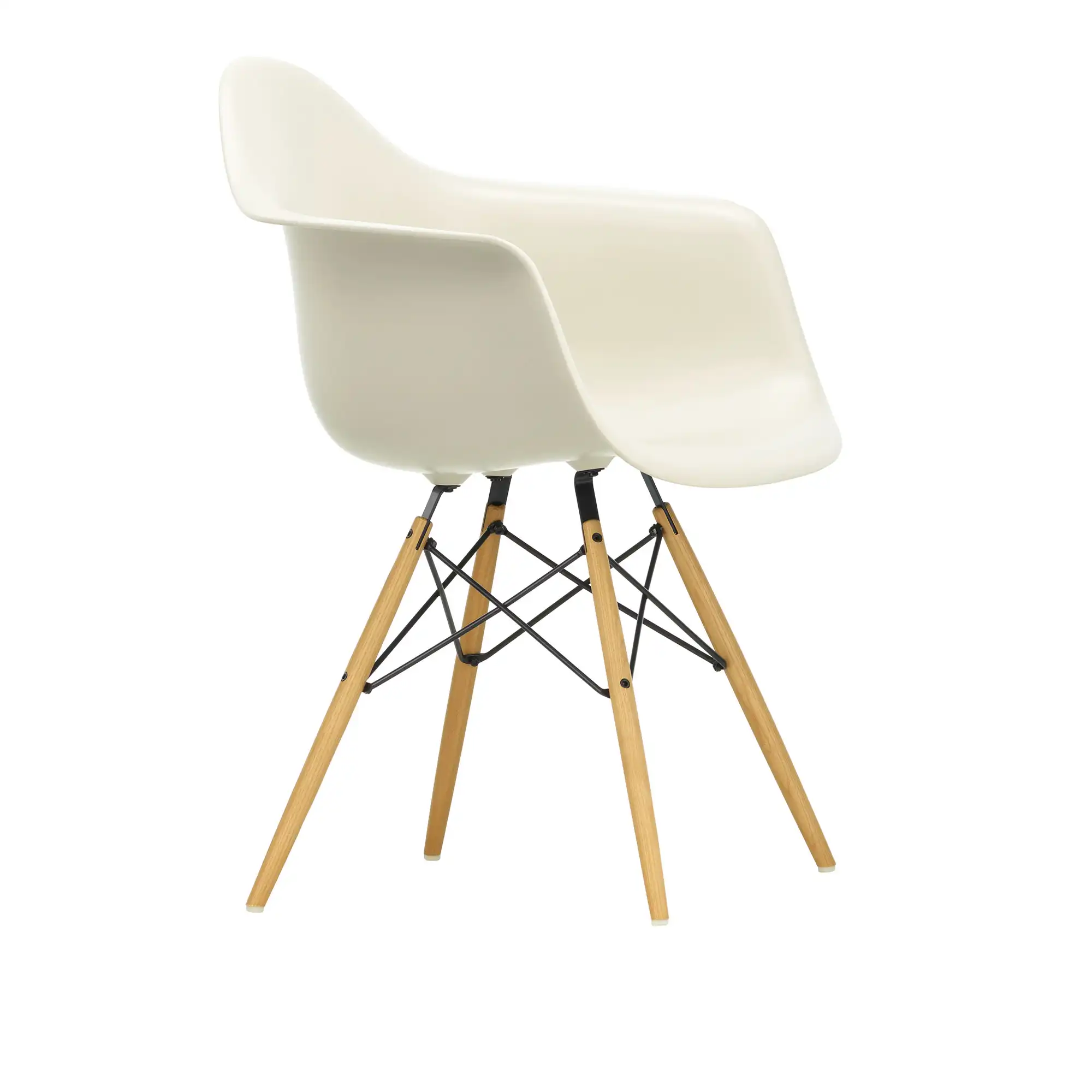 Eames Plastic Armchair DAW - 11 Pebble - Ash Honey Tone