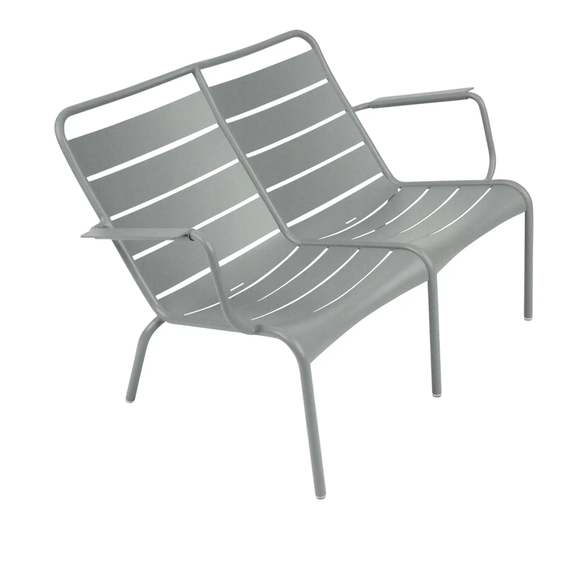 Luxembourg Duo Low Armchair - Lapilli Grey