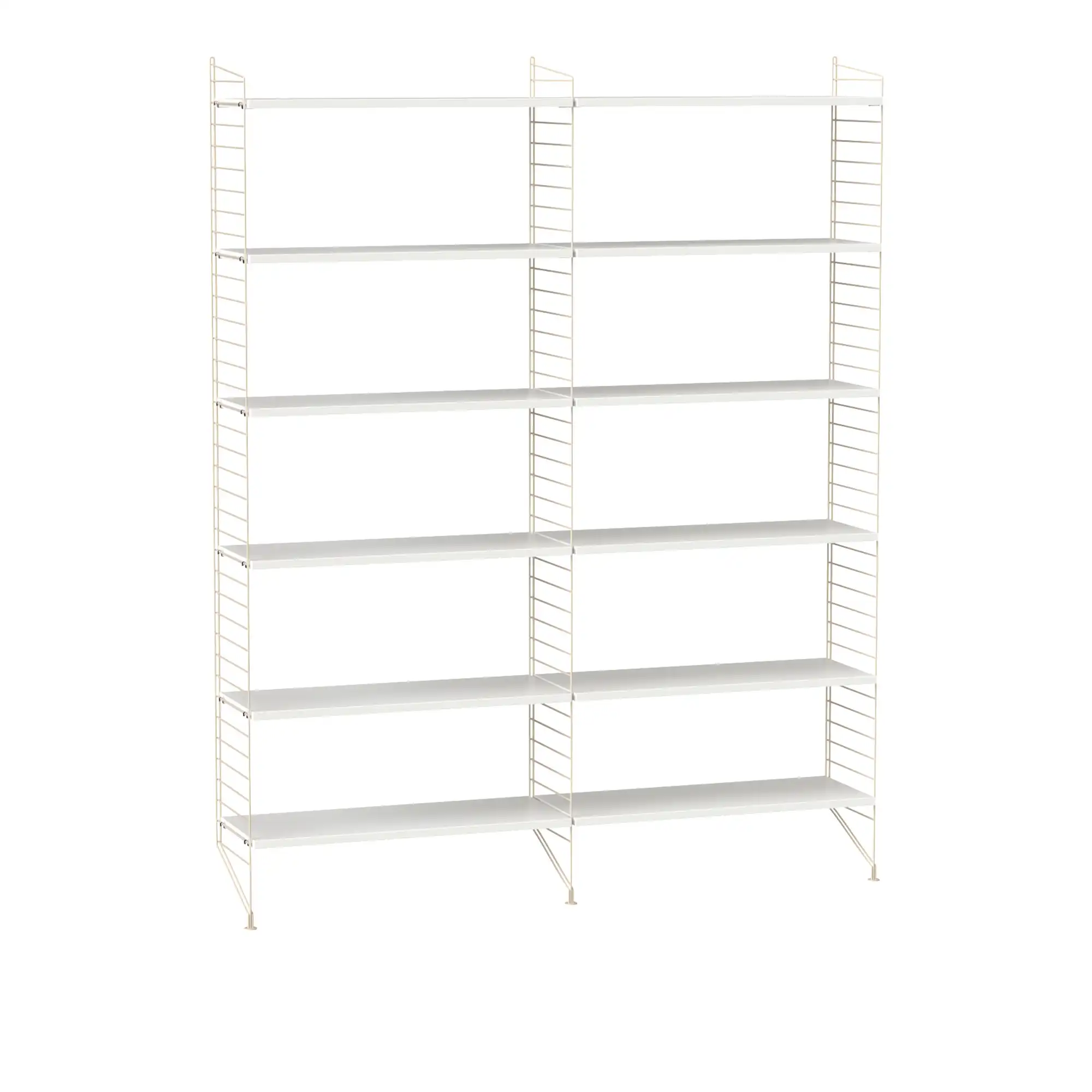 Vardagsrum hyllsystem A vit/beige
