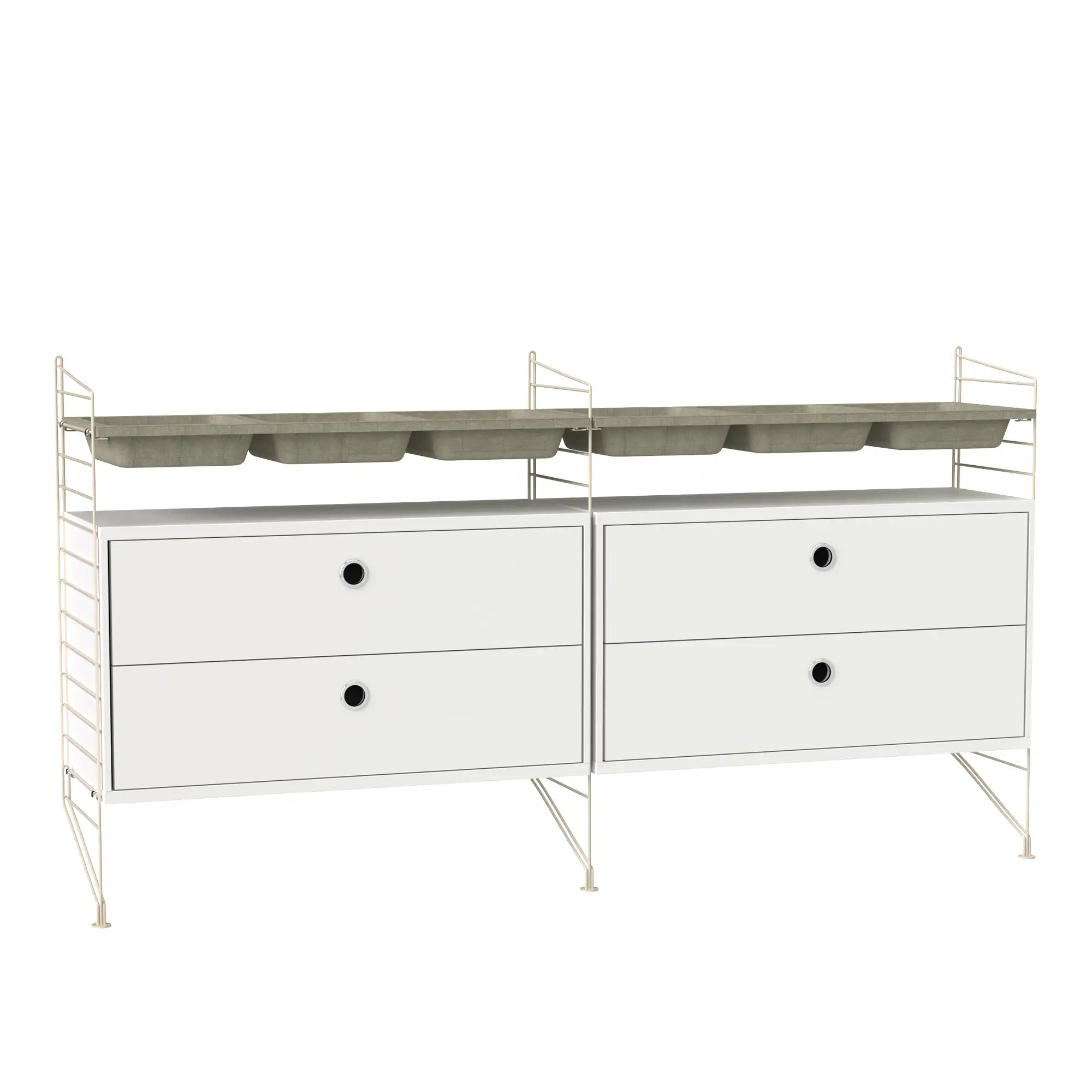 Sovrum hyllsystem G vit/beige