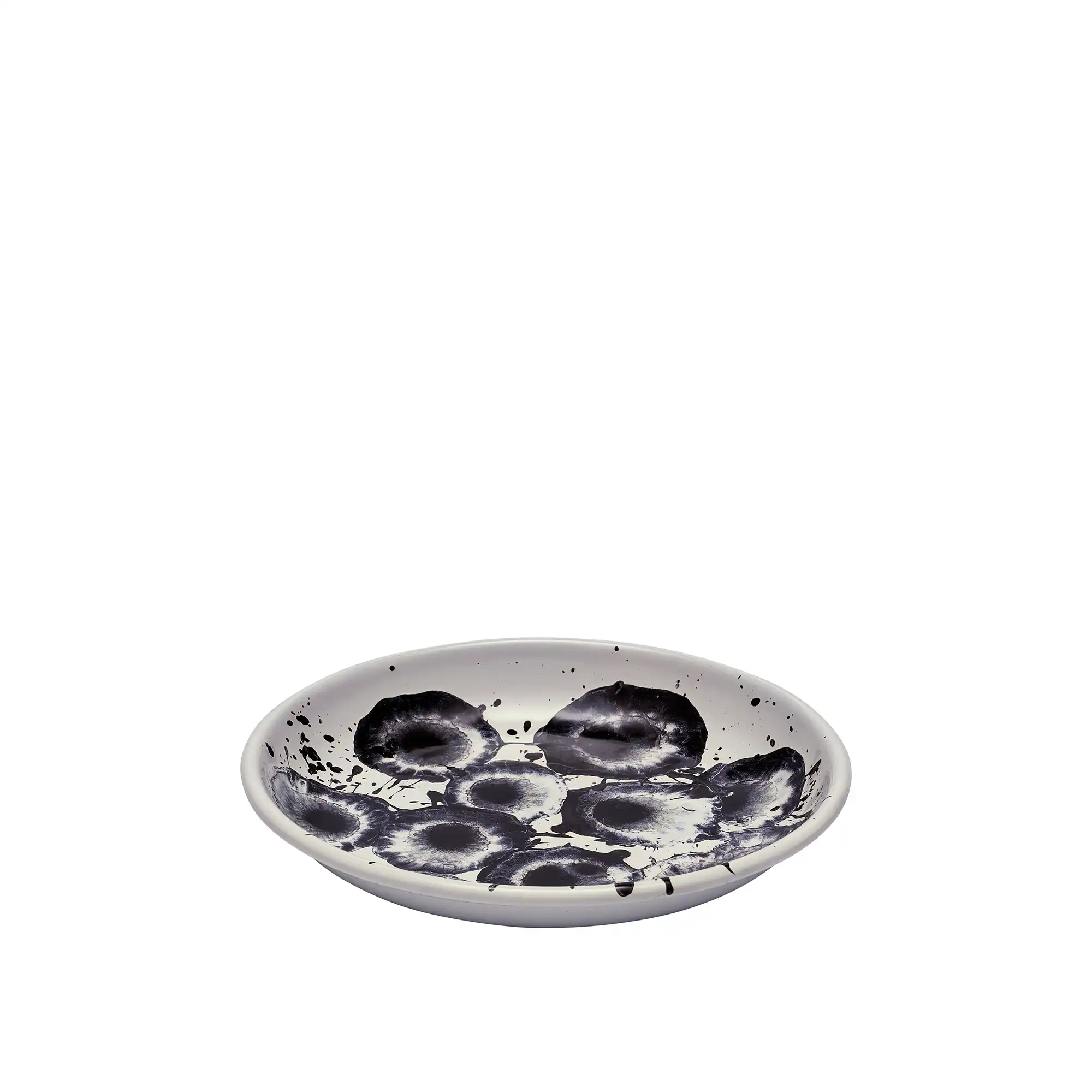 Floral Madness Small Plate - Black