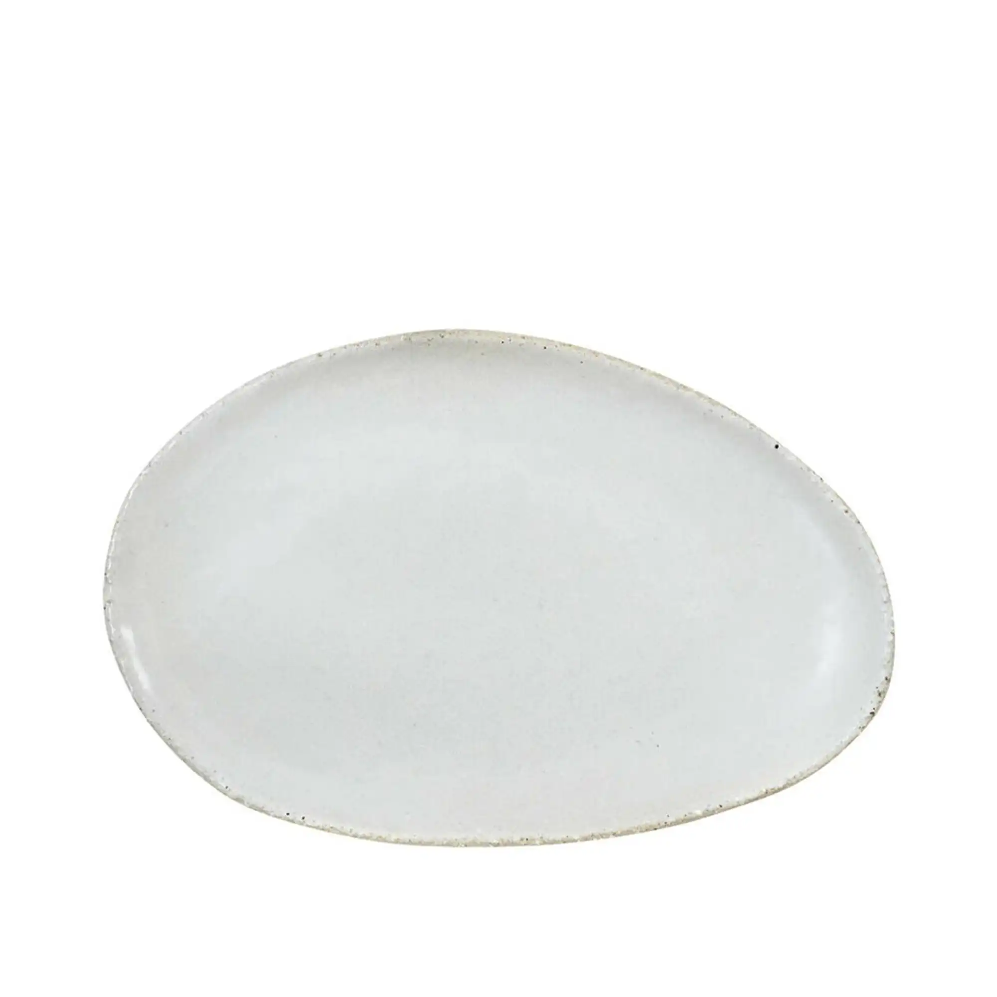 Wabi Mini Ovale Plate Blanc