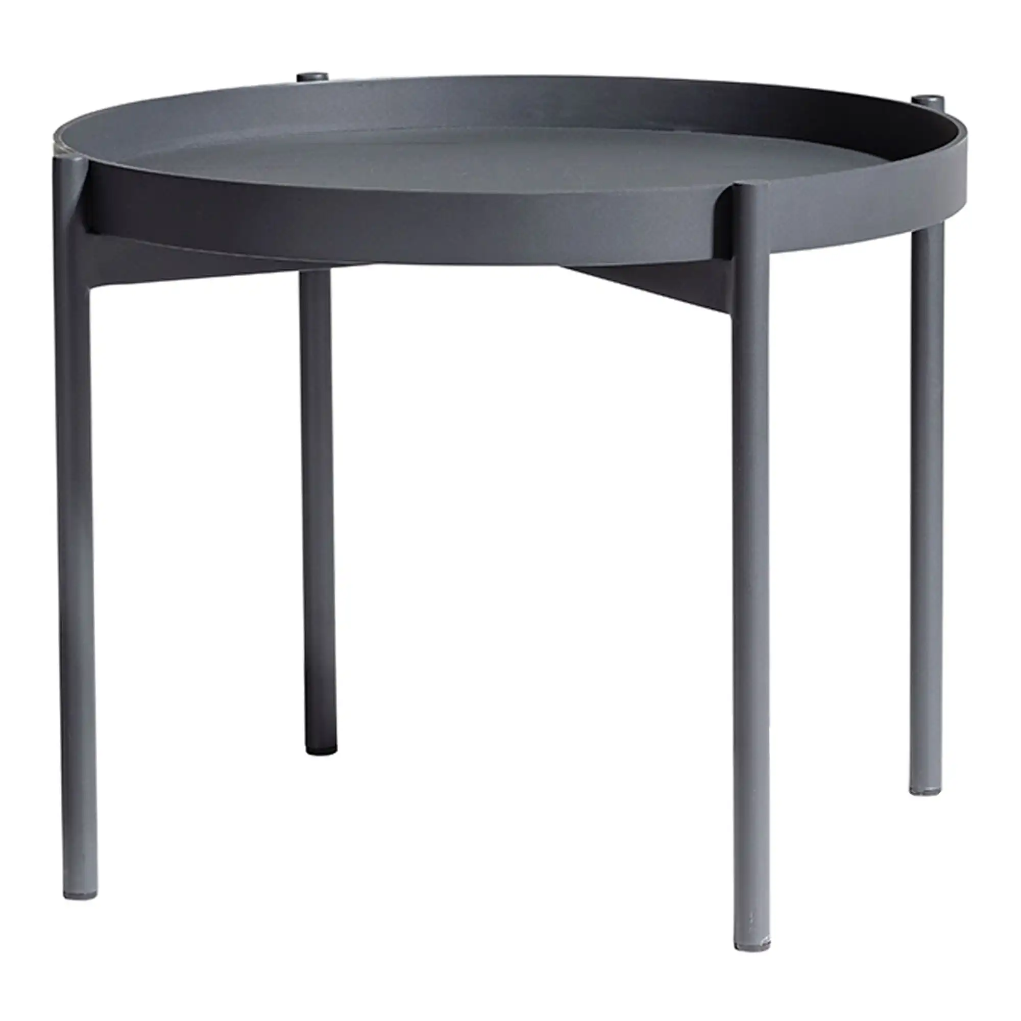 Saltö Lounge Table Small, Charcoal Grey Aluminium Frame