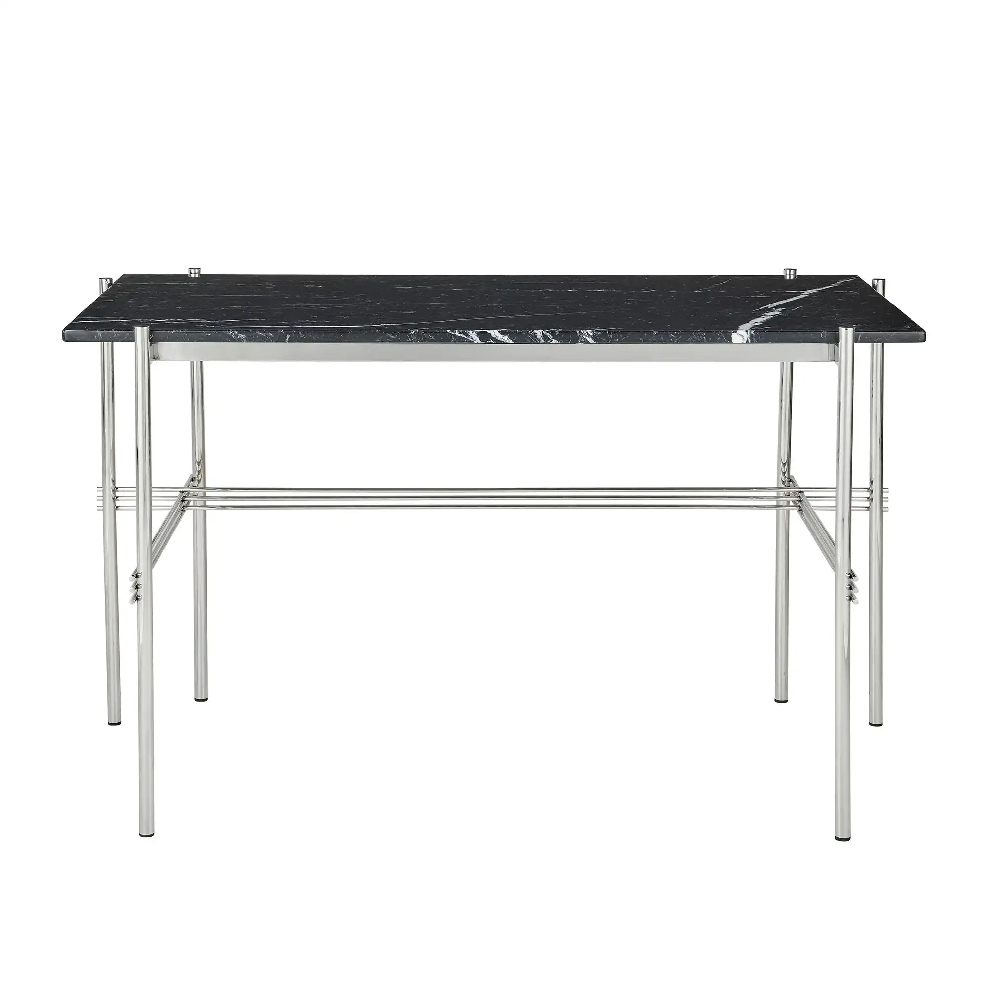 TS skrivbord polerat stål