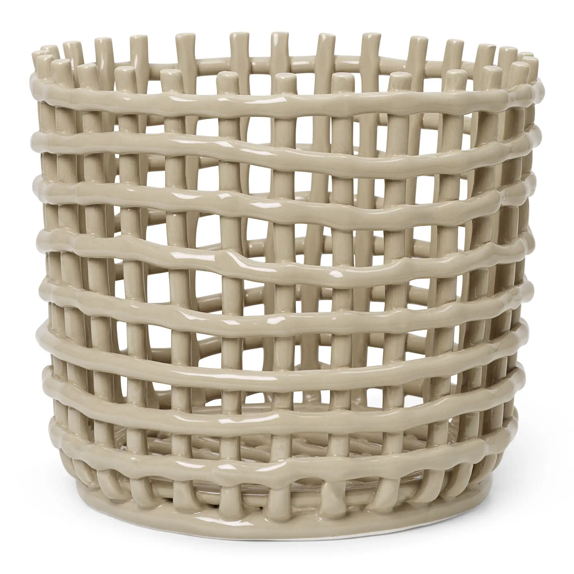 Ceramic Basket Cashmere