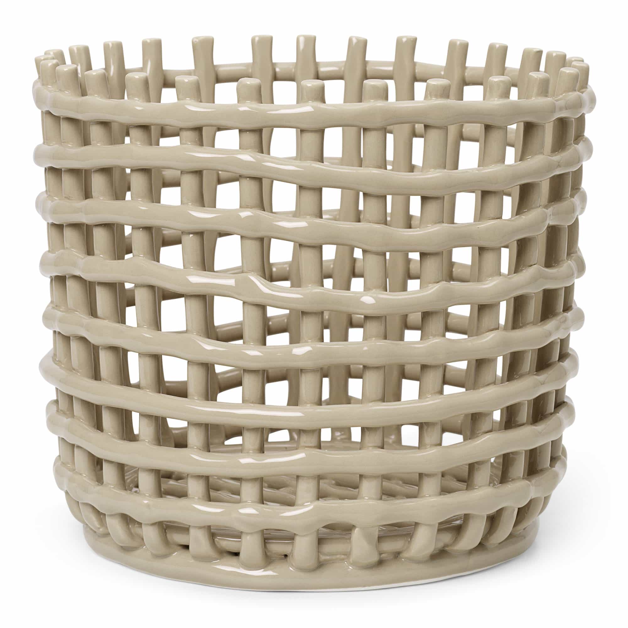 Ceramic Basket Cashmere