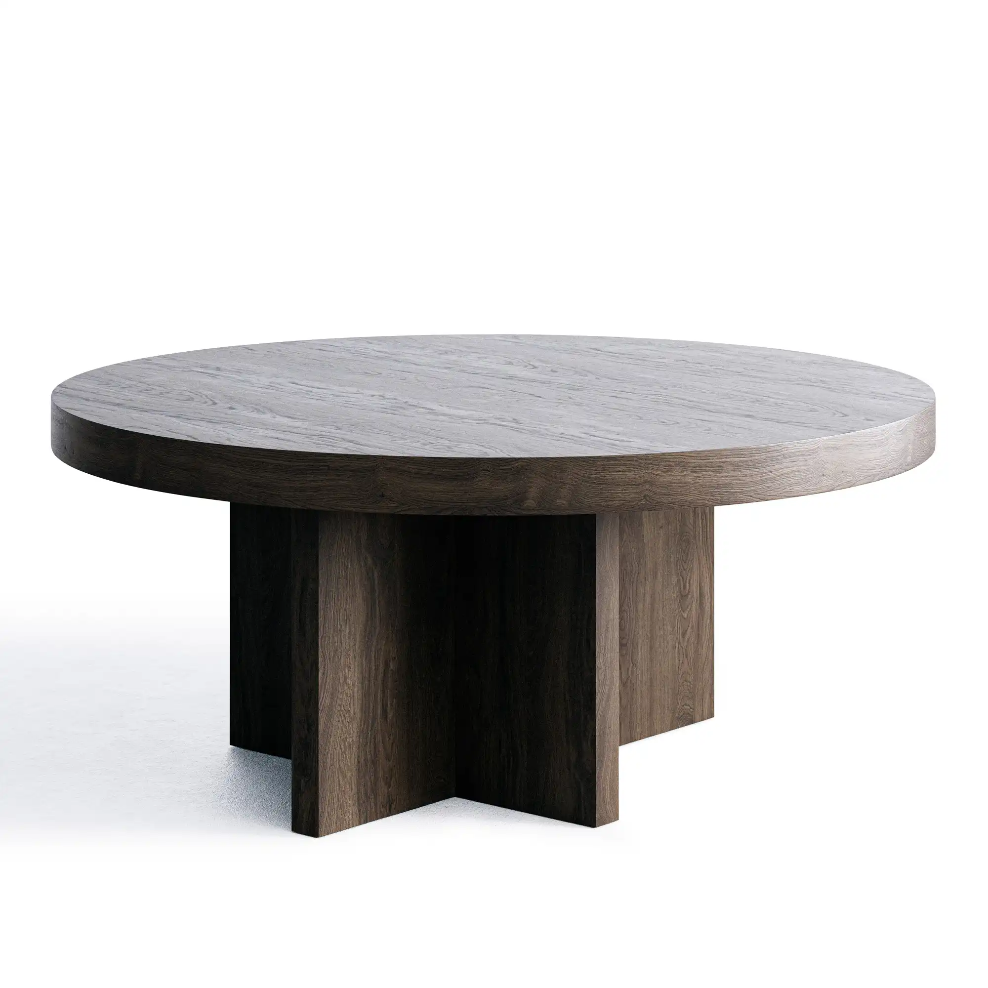 L.A. Round Coffee Table Ø90 Dark Oak