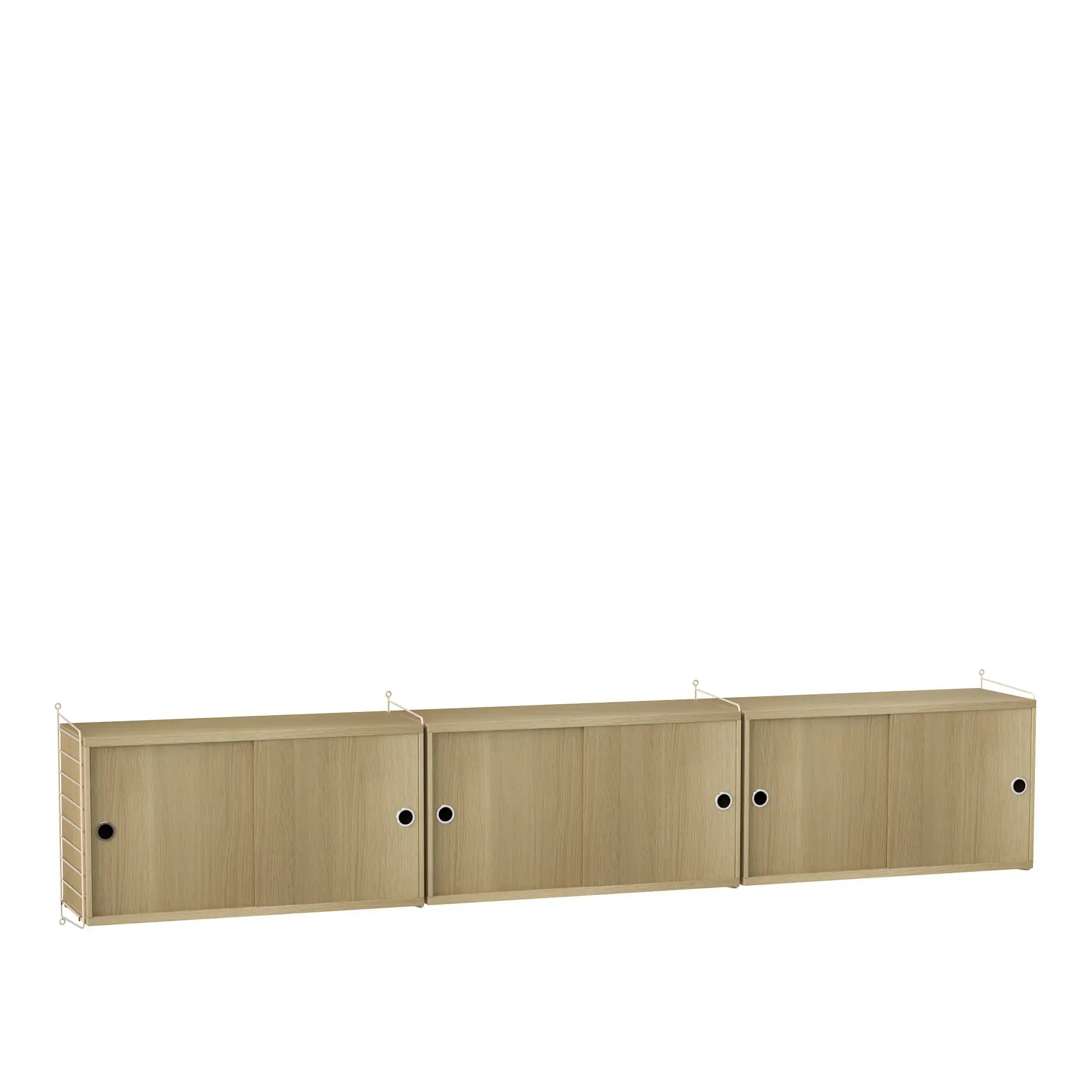Vardagsrum hyllsystem D ek/beige