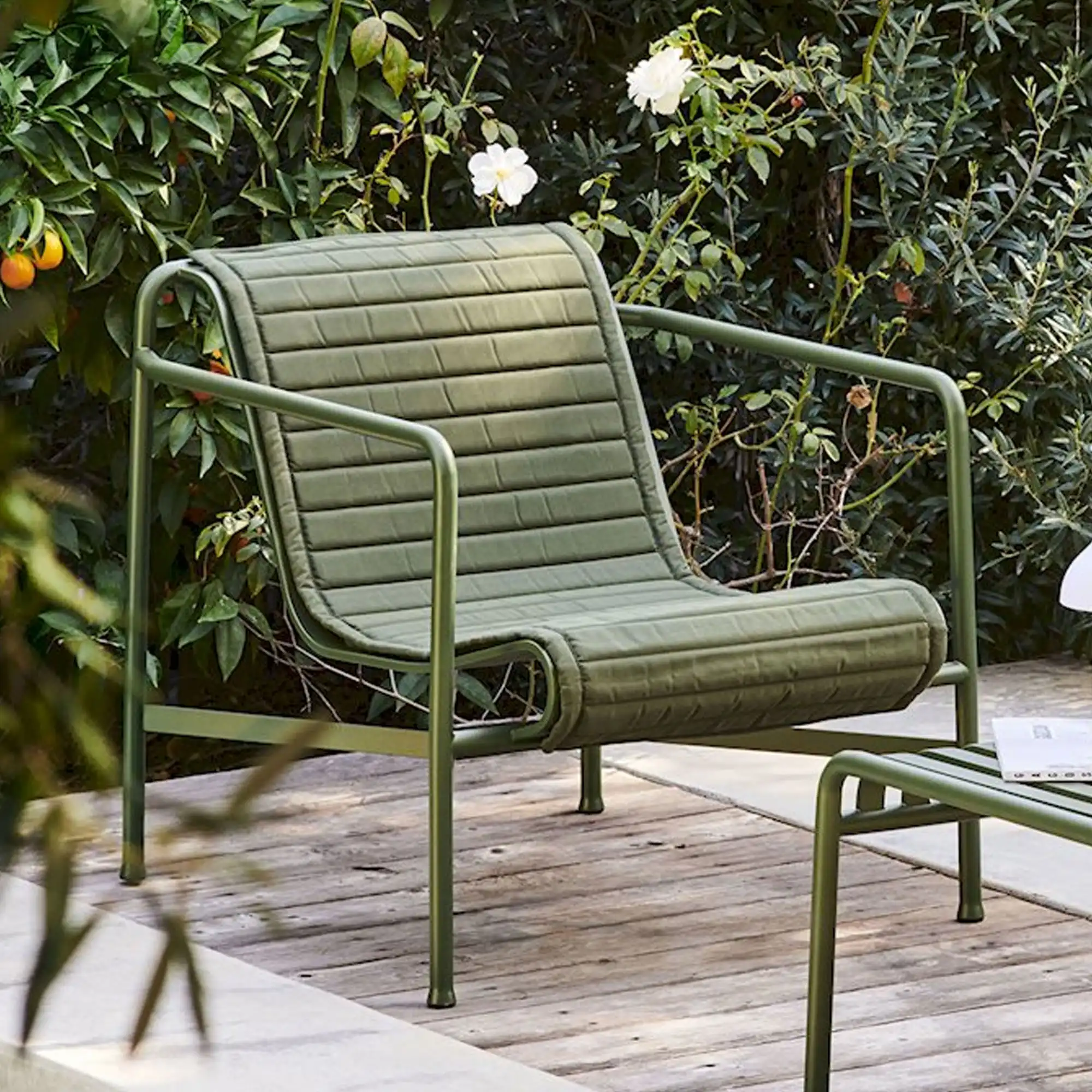 Palissade Quilted dyna loungestol låg