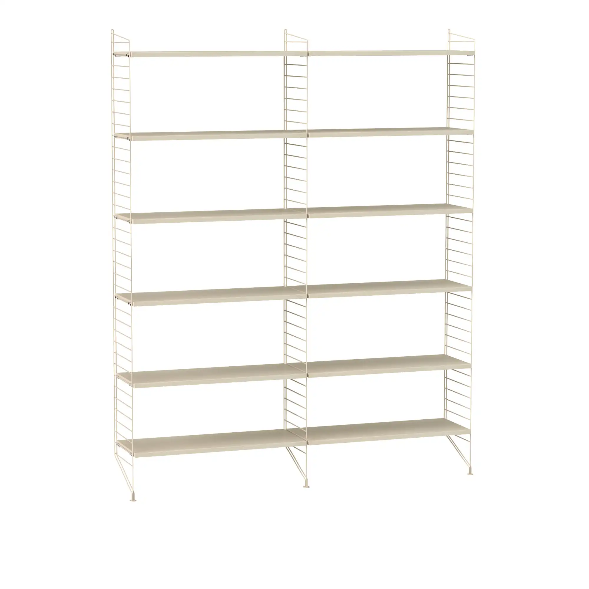 Vardagsrum hyllsystem A ask/beige