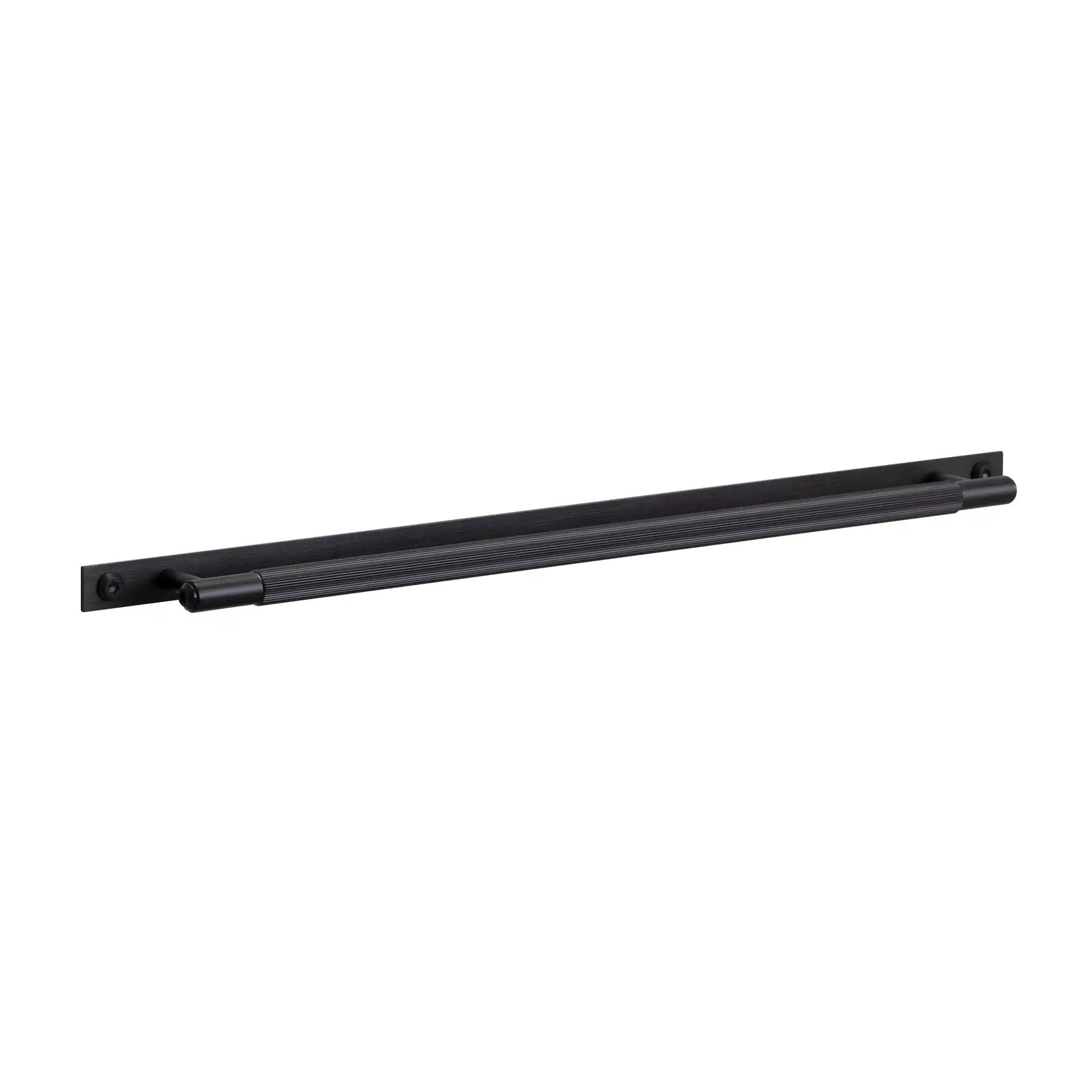 Pull Bar Plate Linear Large Black